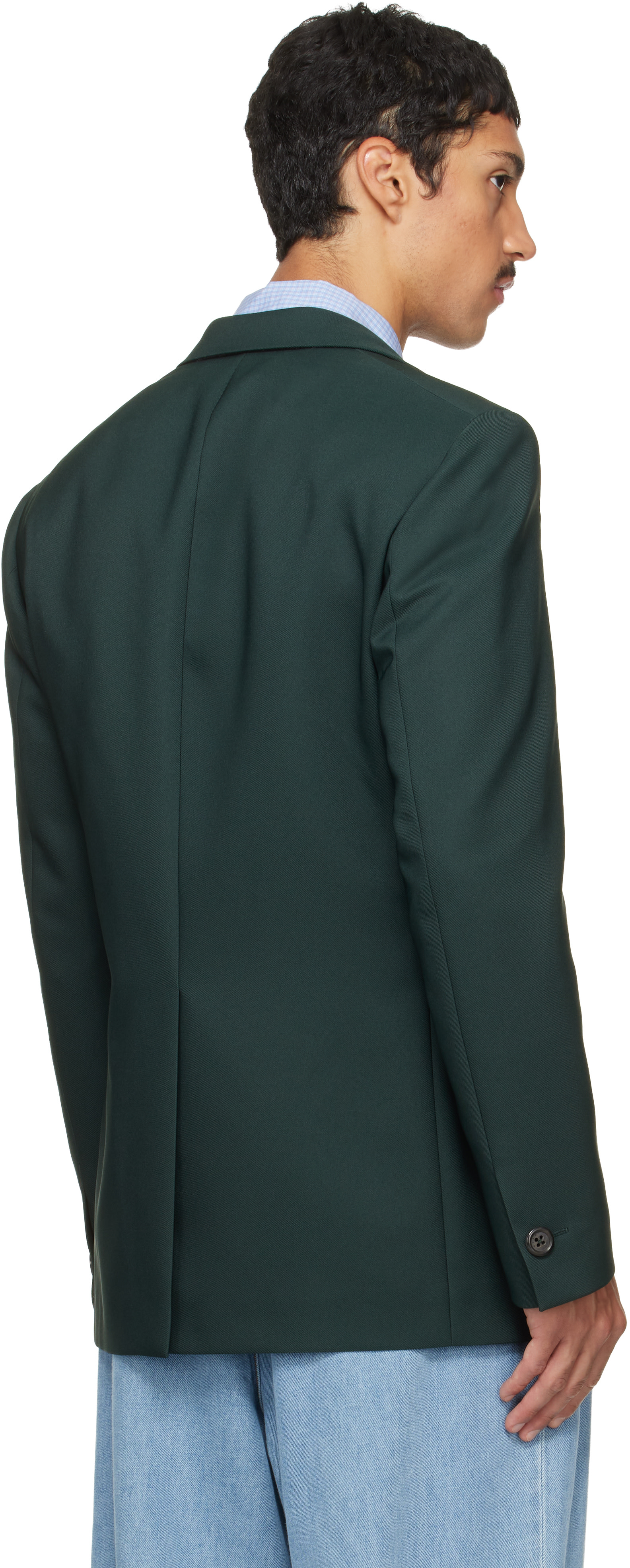 Marni - Veston vert en sergé