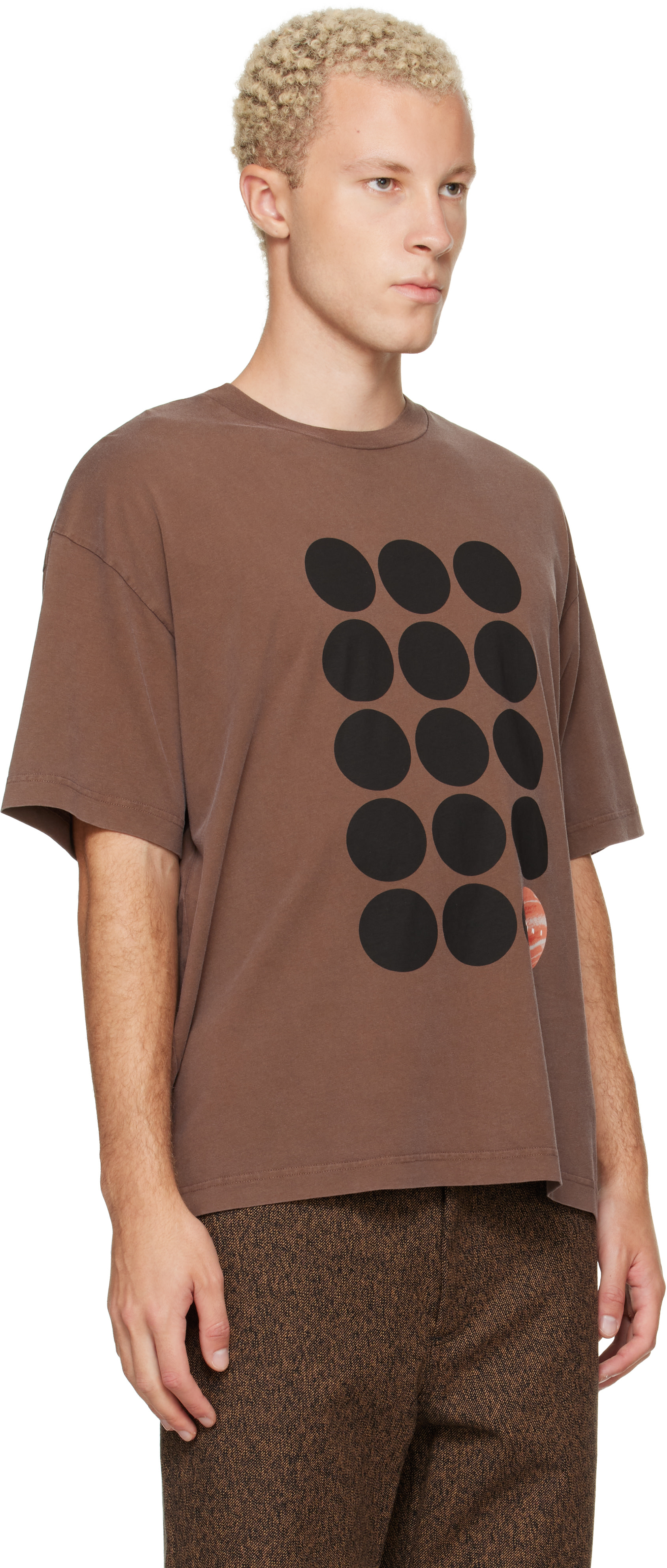 Marni - ブラウン ロゴプリント Tシャツ