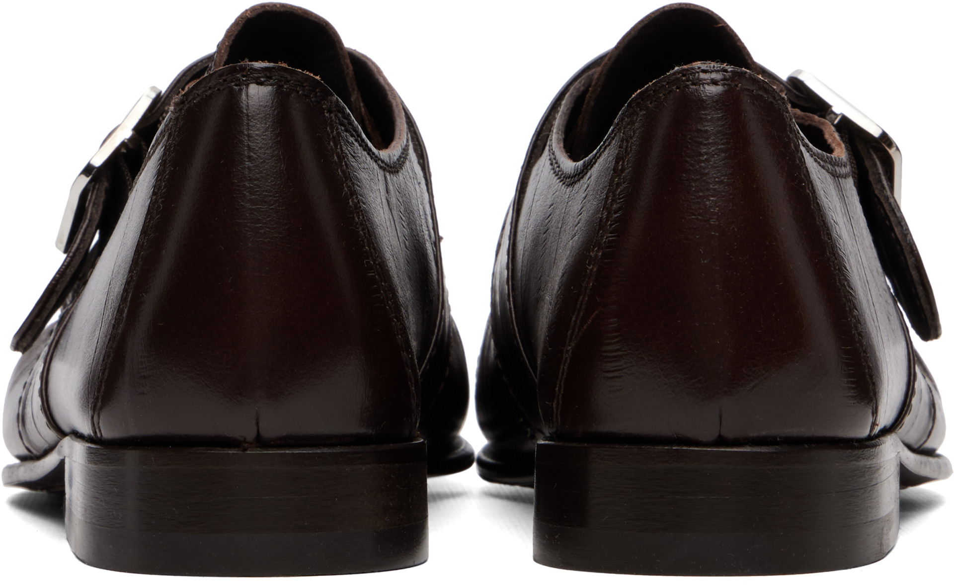 Marni - Brown Eel-Effect Leather Wallabee Loafers