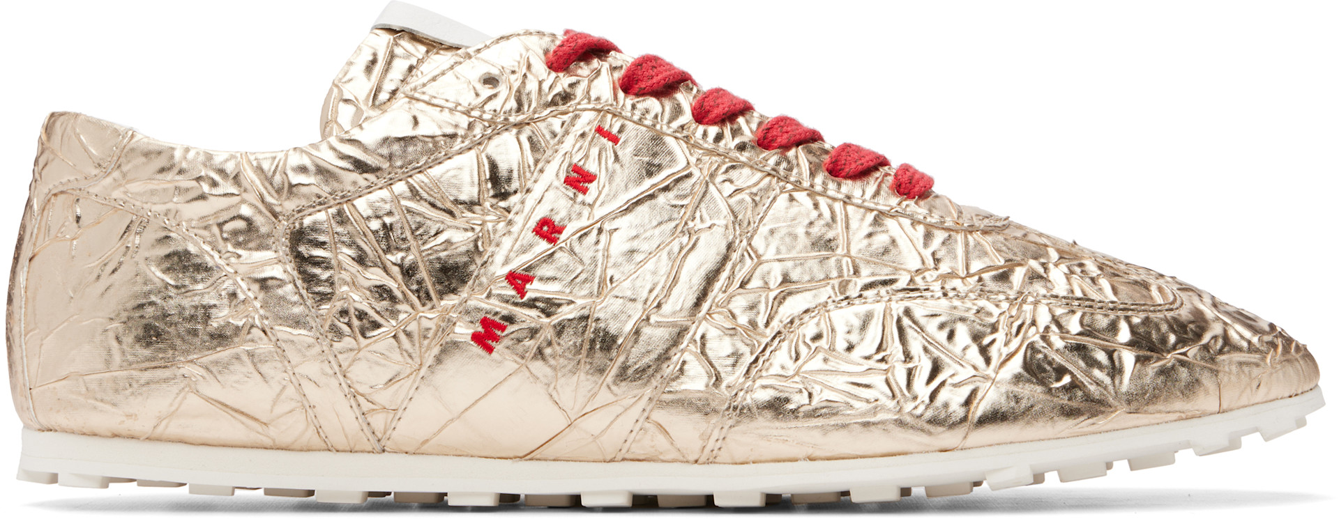 Marni - Baskets de soccer Softy dorées