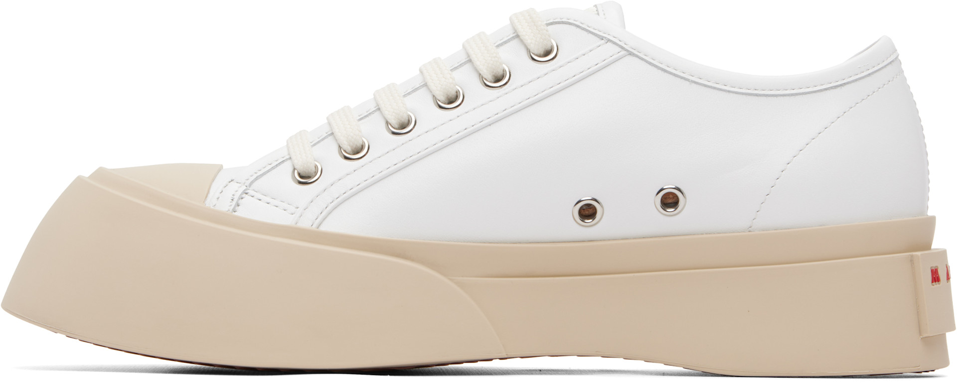 Marni - White Nappa Leather Pablo Sneakers