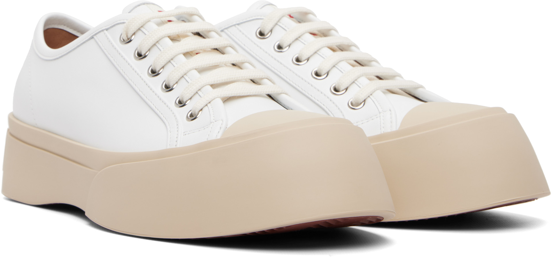 Marni - White Nappa Leather Pablo Sneakers