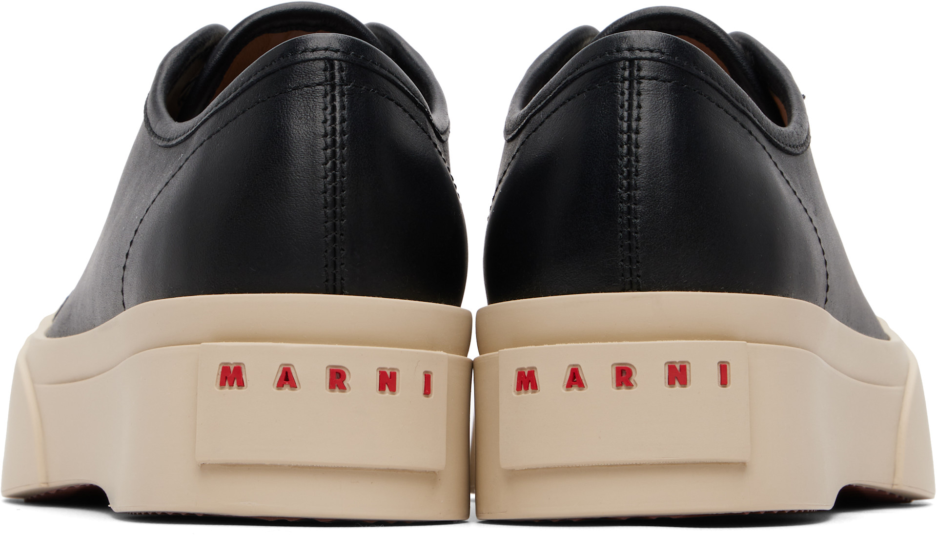 Marni: ブラック Pablo ナッパレザー スニーカー | SSENSE 日本