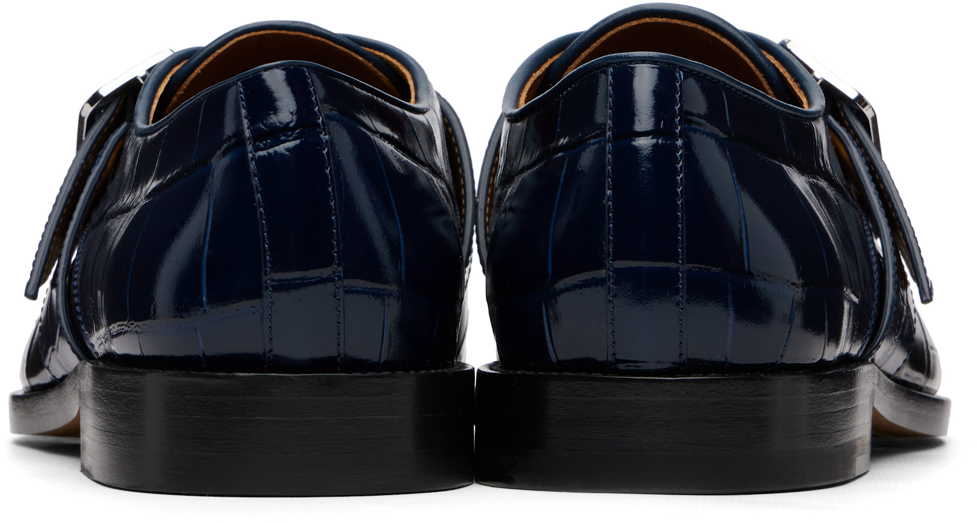 Marni: Black Bambi Buckle Loafers | SSENSE