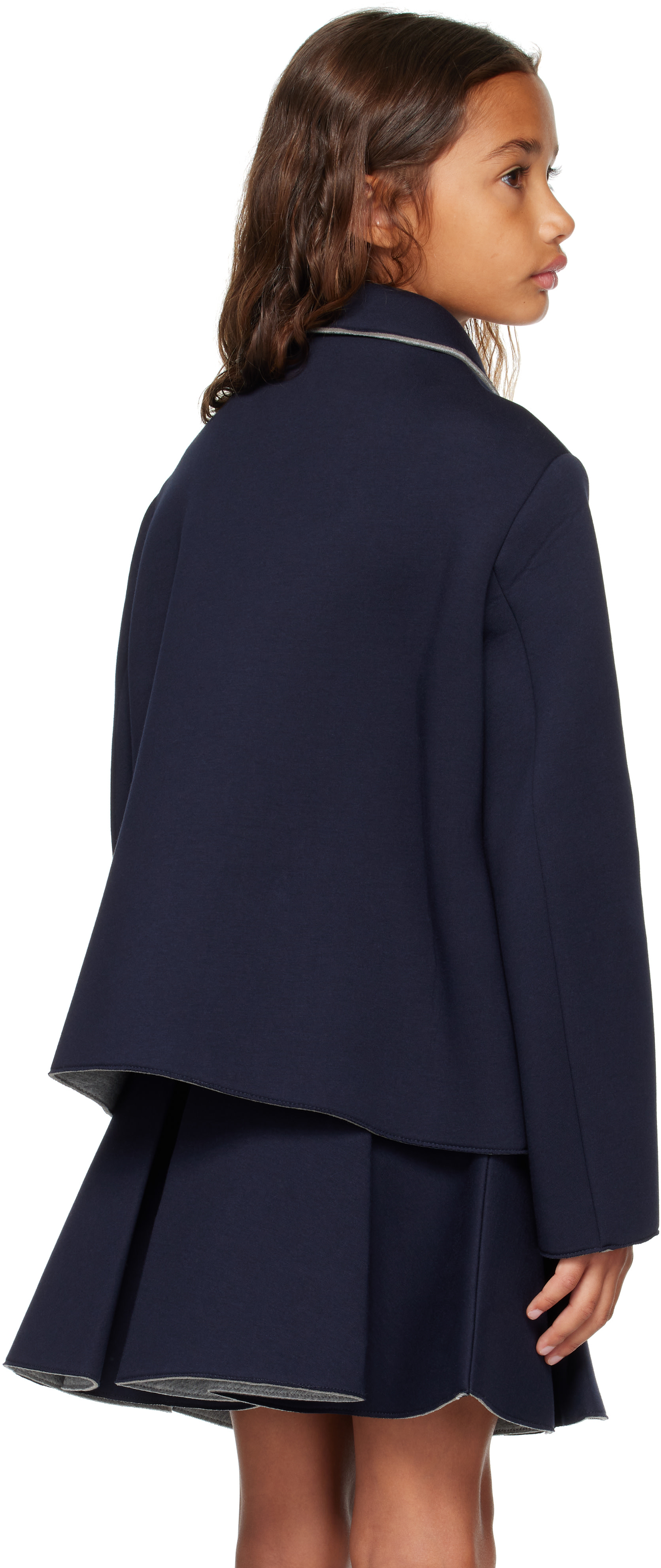 Marni - Kids Navy Jersey Blazer