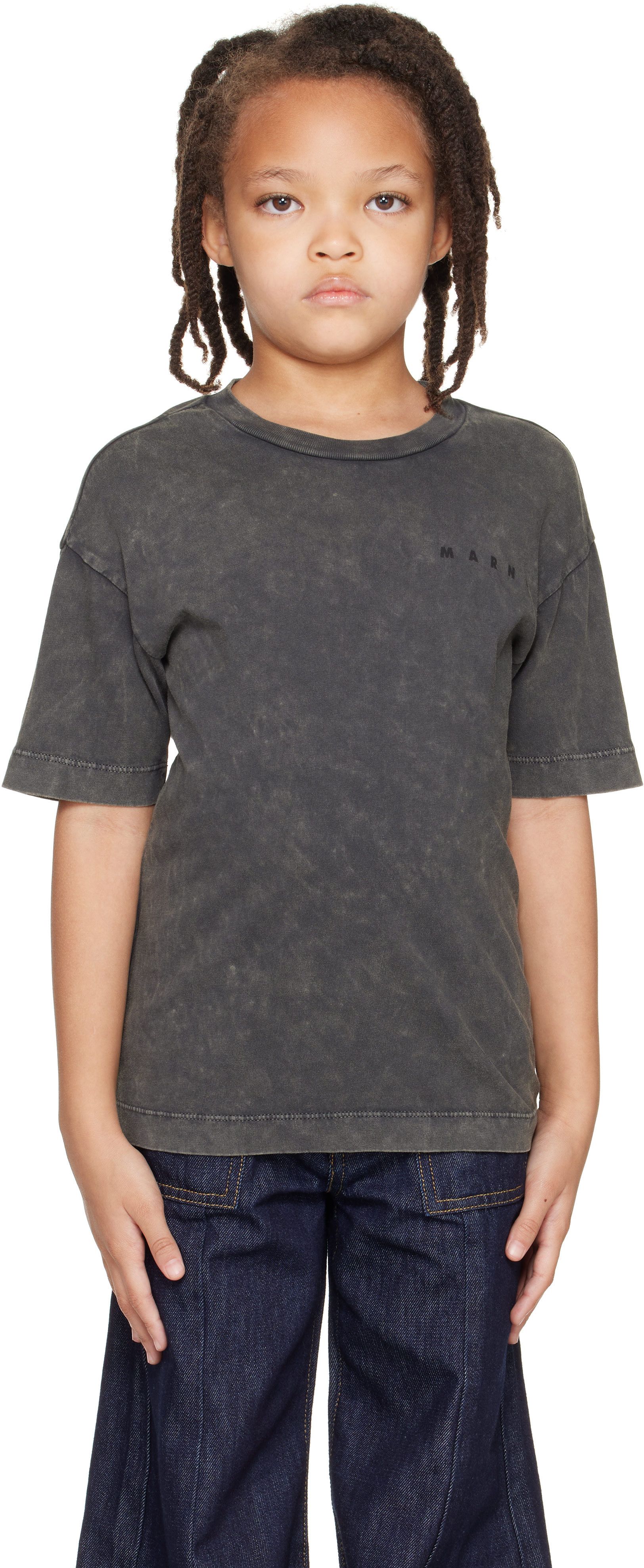 Marni - Kids Gray Logo T-shirt