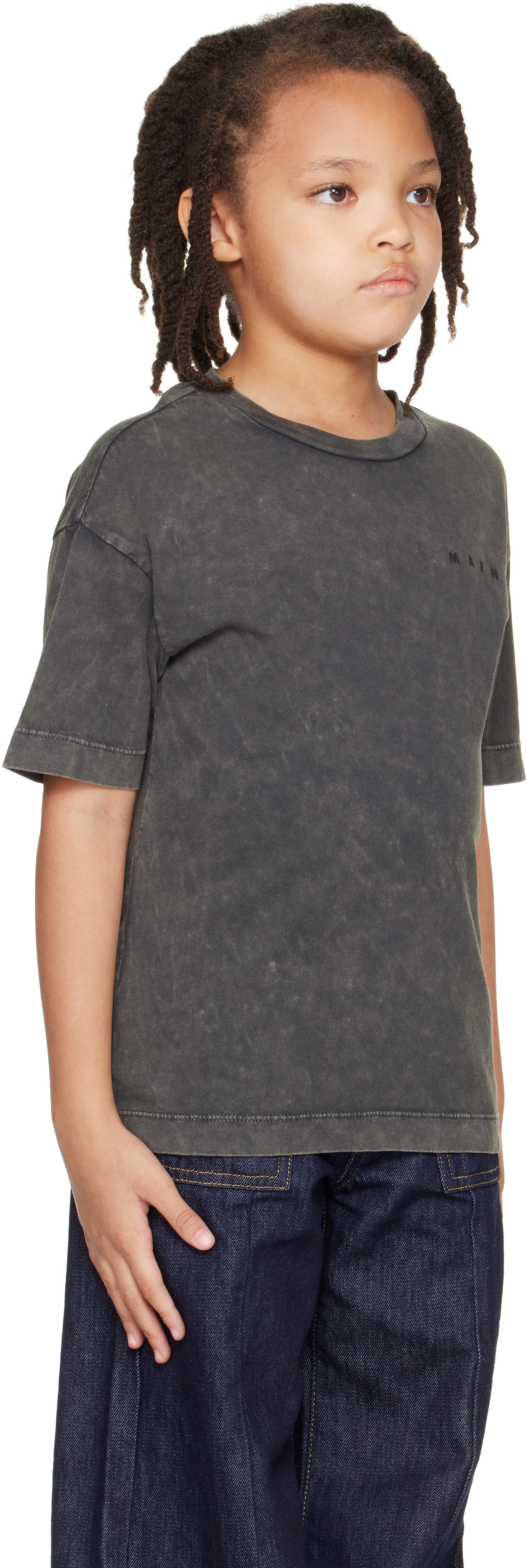 Marni - Kids Gray Logo T-shirt