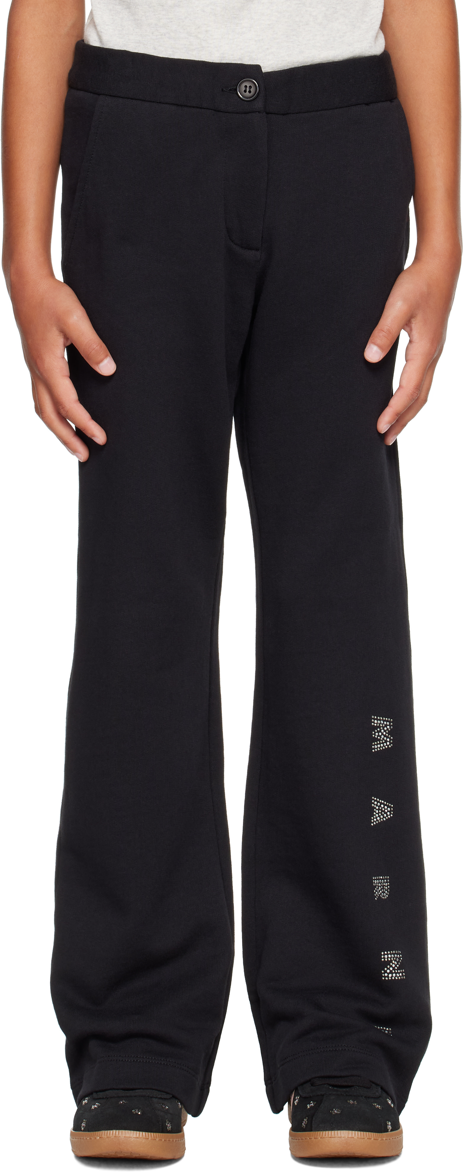 Marni - Kids Black Logo Trousers