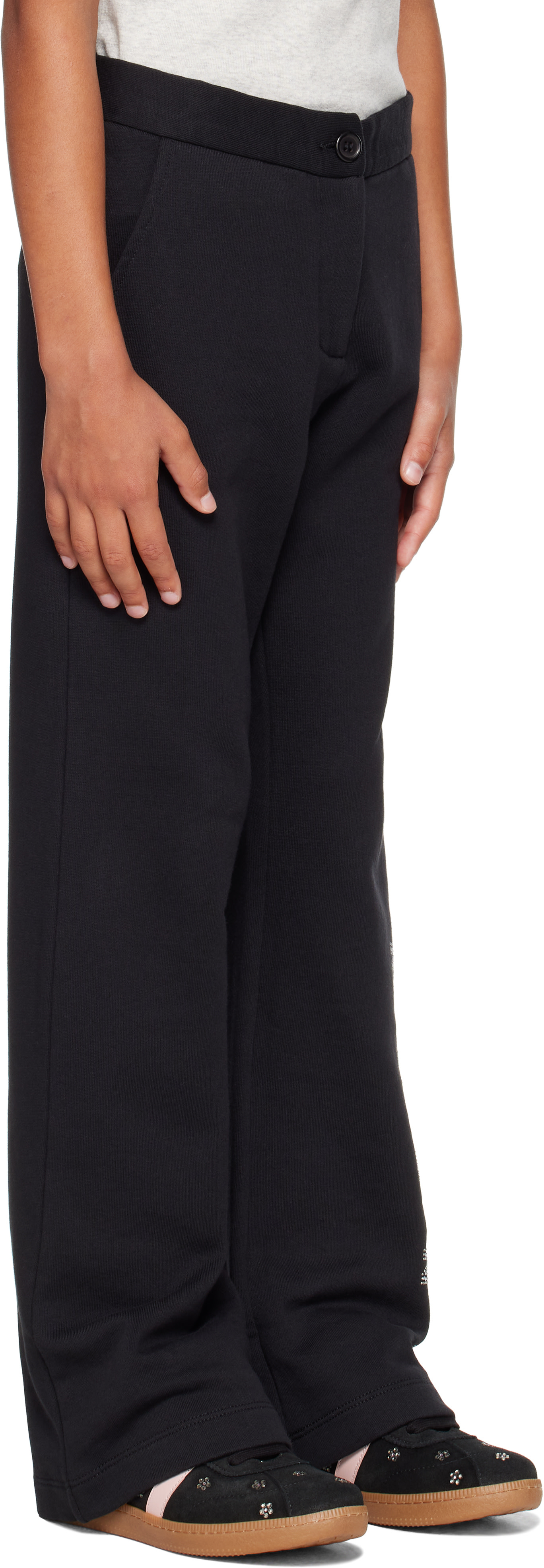 Marni - Kids Black Logo Trousers