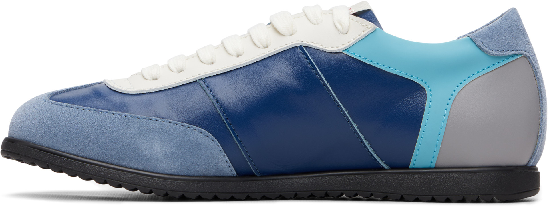 Marni - Big Kids Blue Leather Sneakers