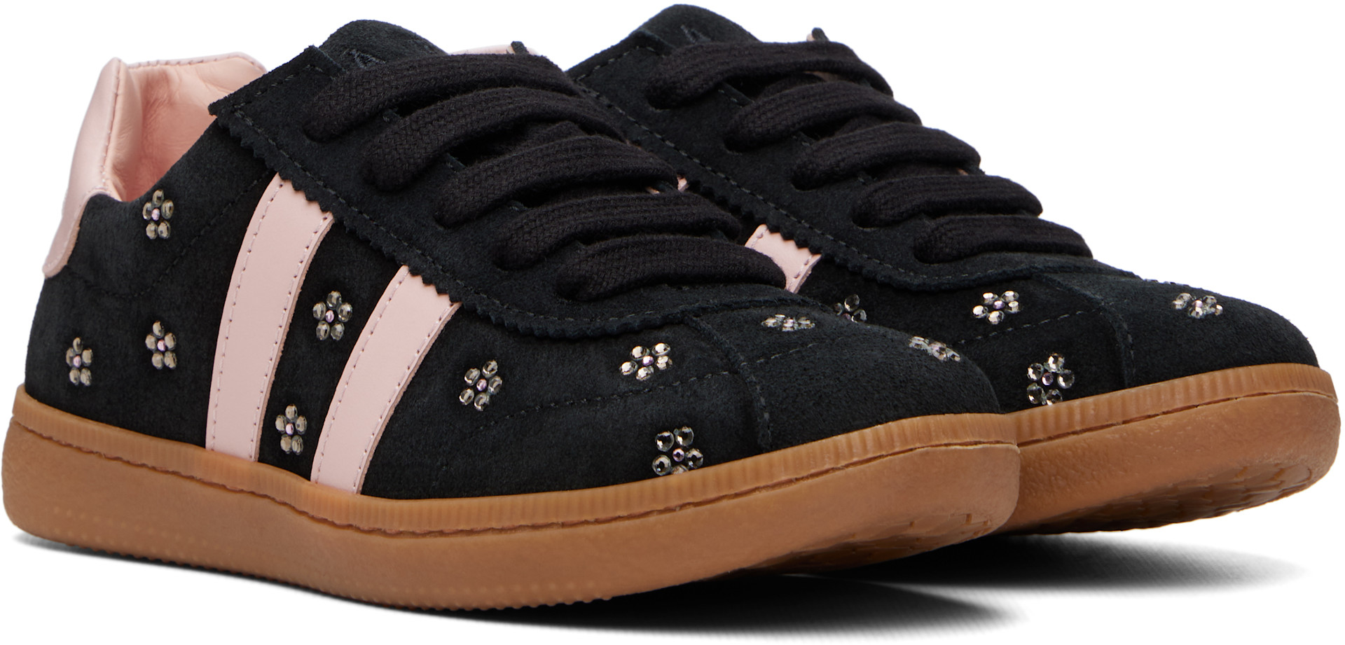 Marni - Enfant | Baskets noires en suède