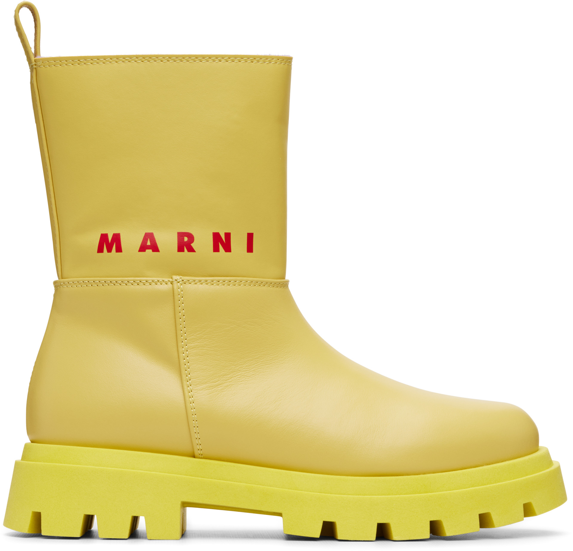 Marni - Big Kids Yellow Low Boots