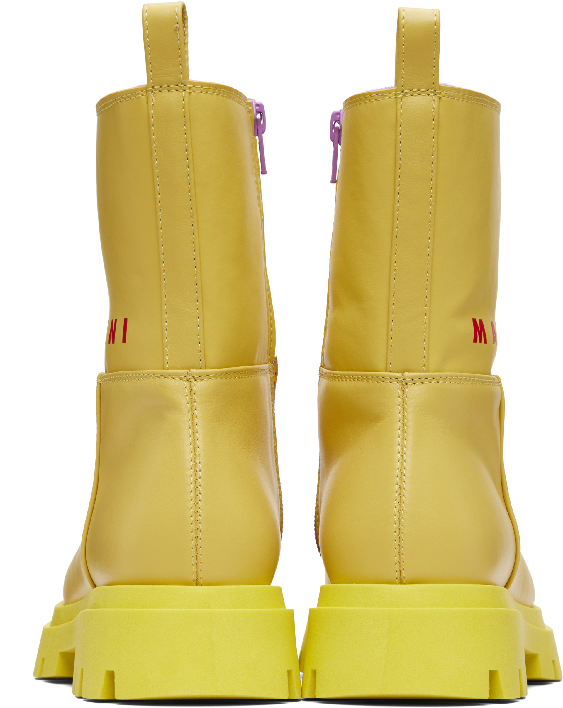 Marni - Big Kids Yellow Low Boots