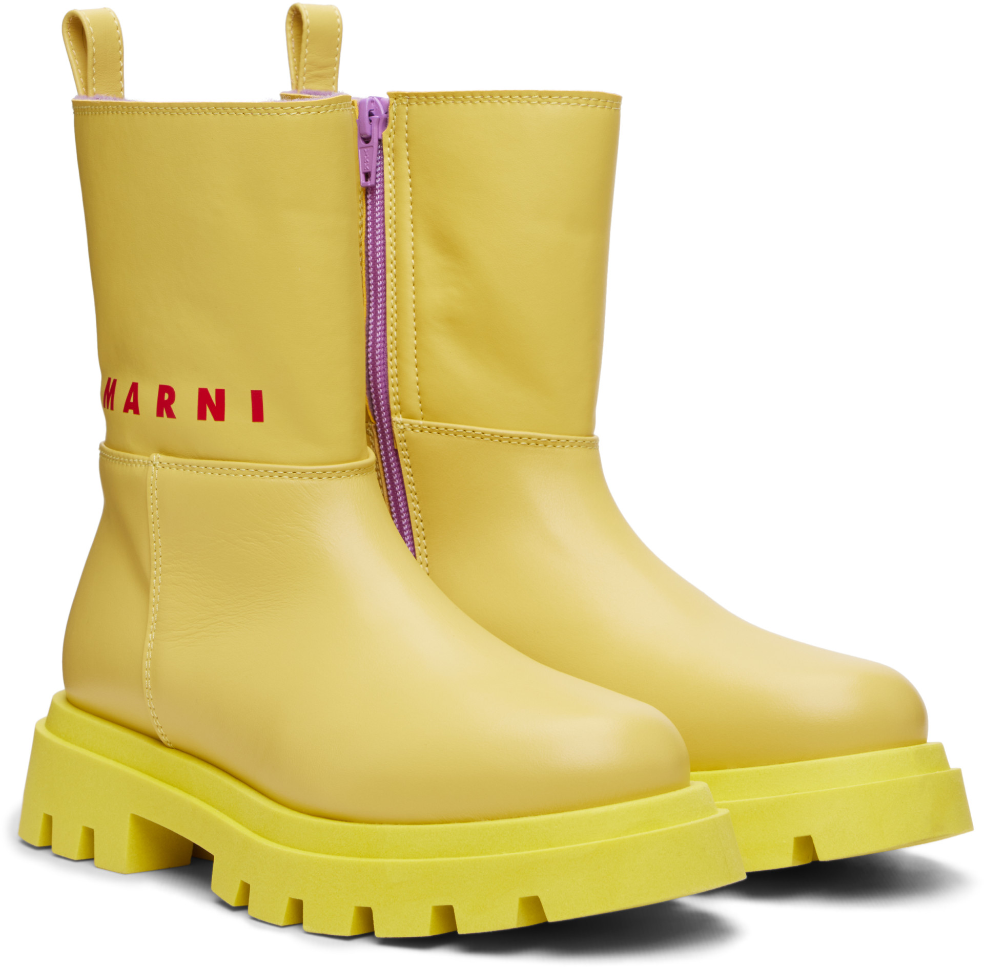 Marni - Big Kids Yellow Low Boots