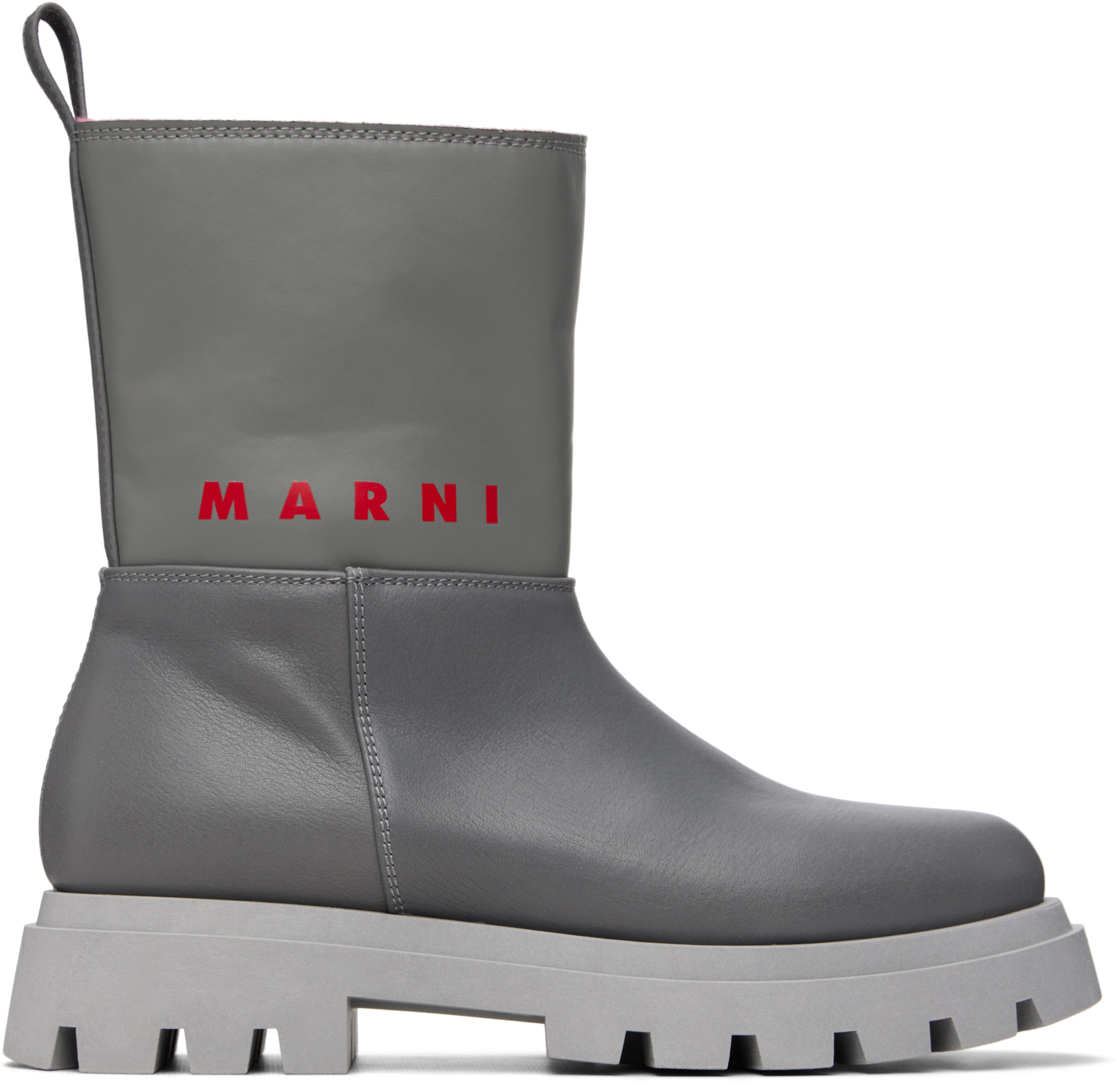Marni - Big Kids Gray Low Boots