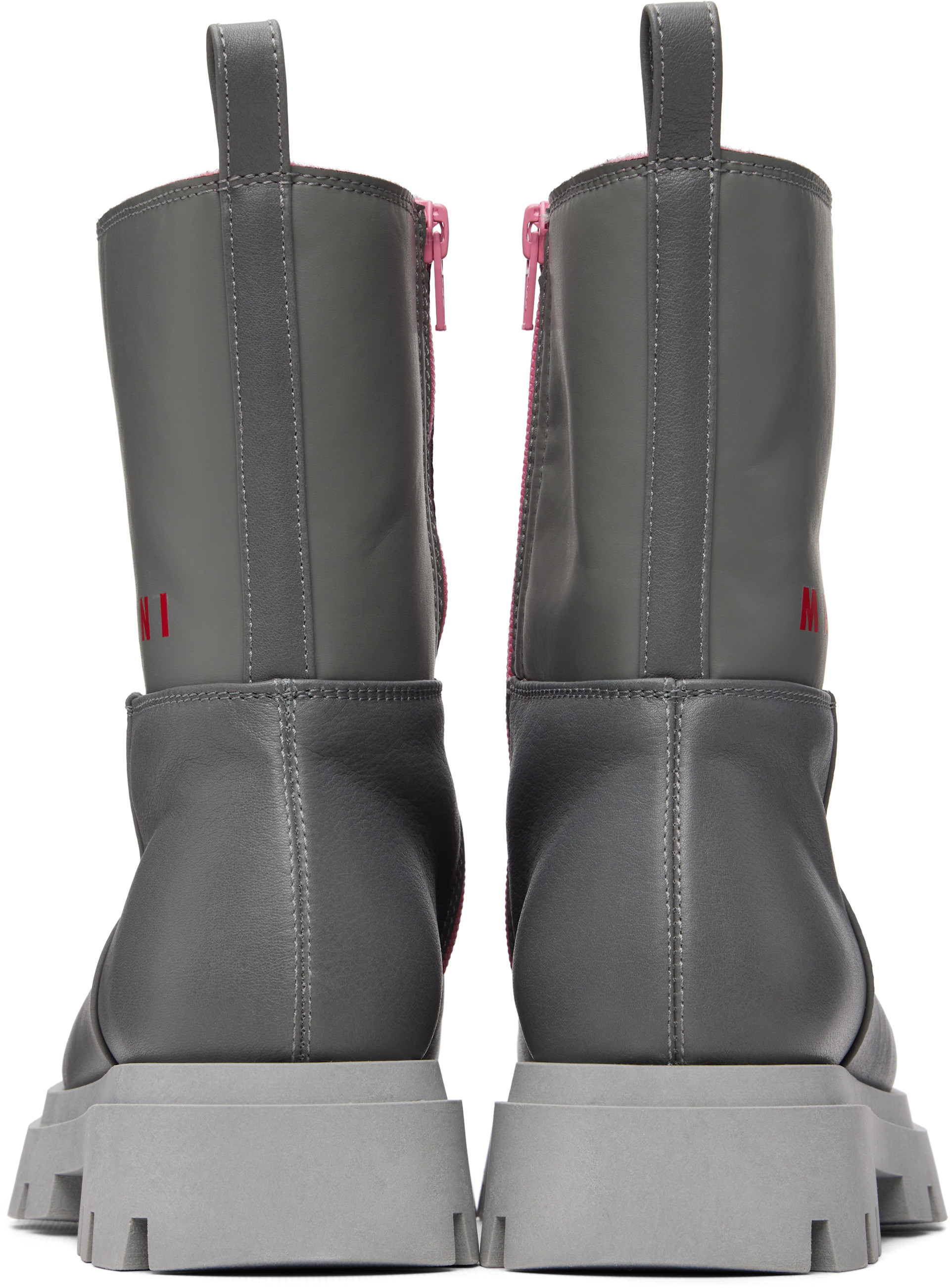 Marni - Big Kids Gray Low Boots