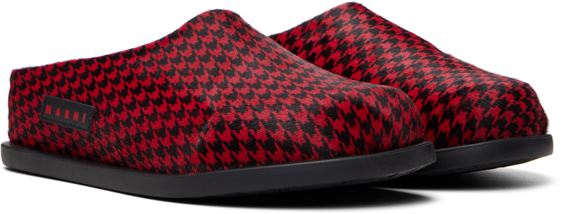 Marni: ジュニア｜SSENSE限定 レッド Fussbett サボ | SSENSE 日本