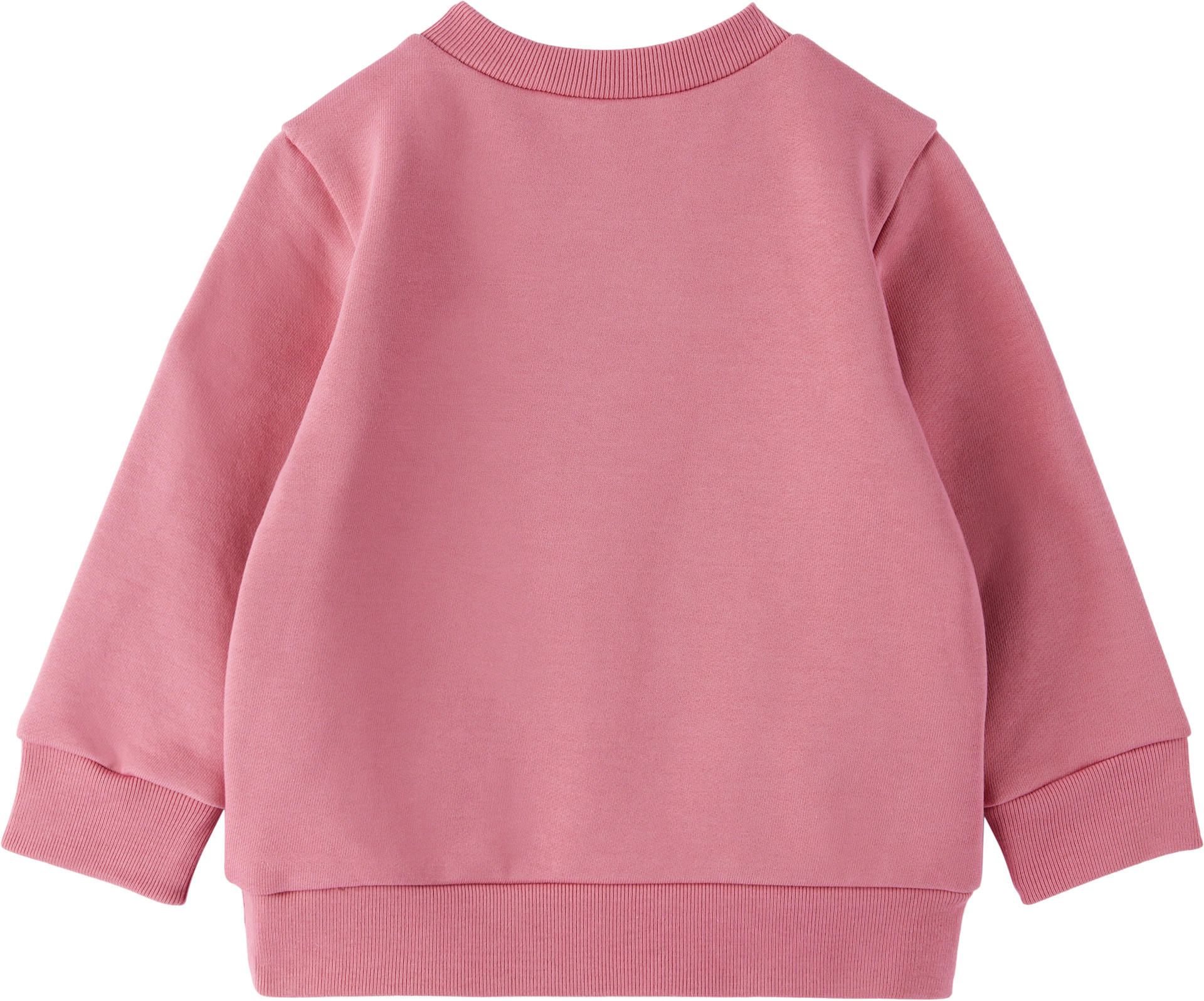 Marni - Bébé | Pull molletonné rose à logo imprimé