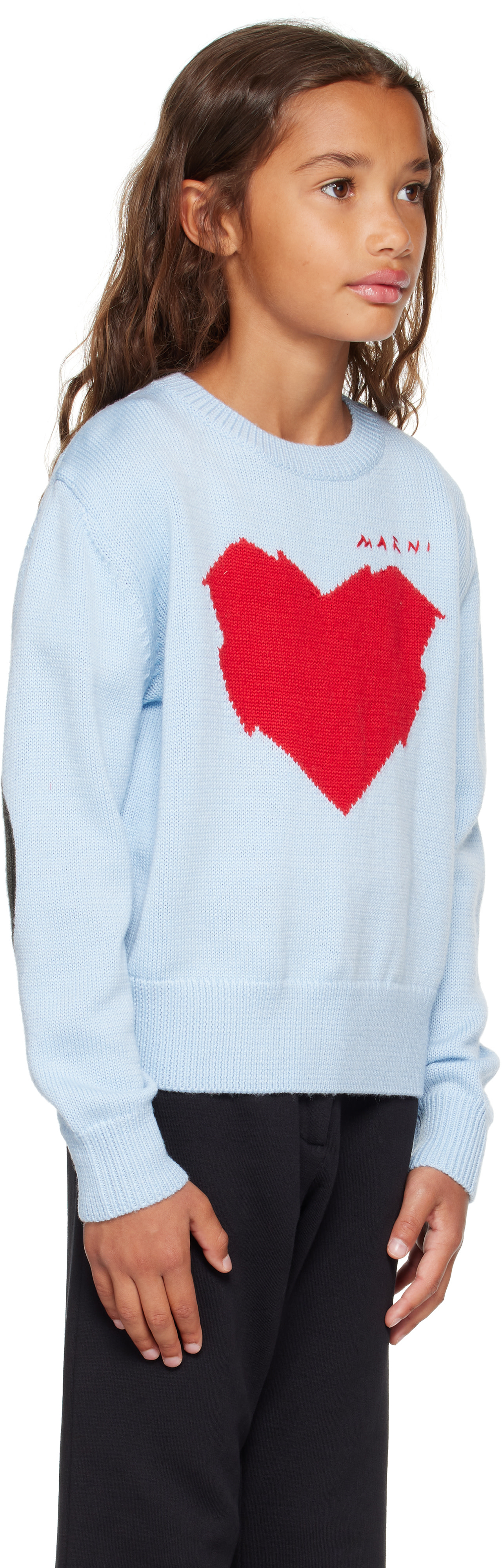 Marni - Kids Blue Graphic Sweater
