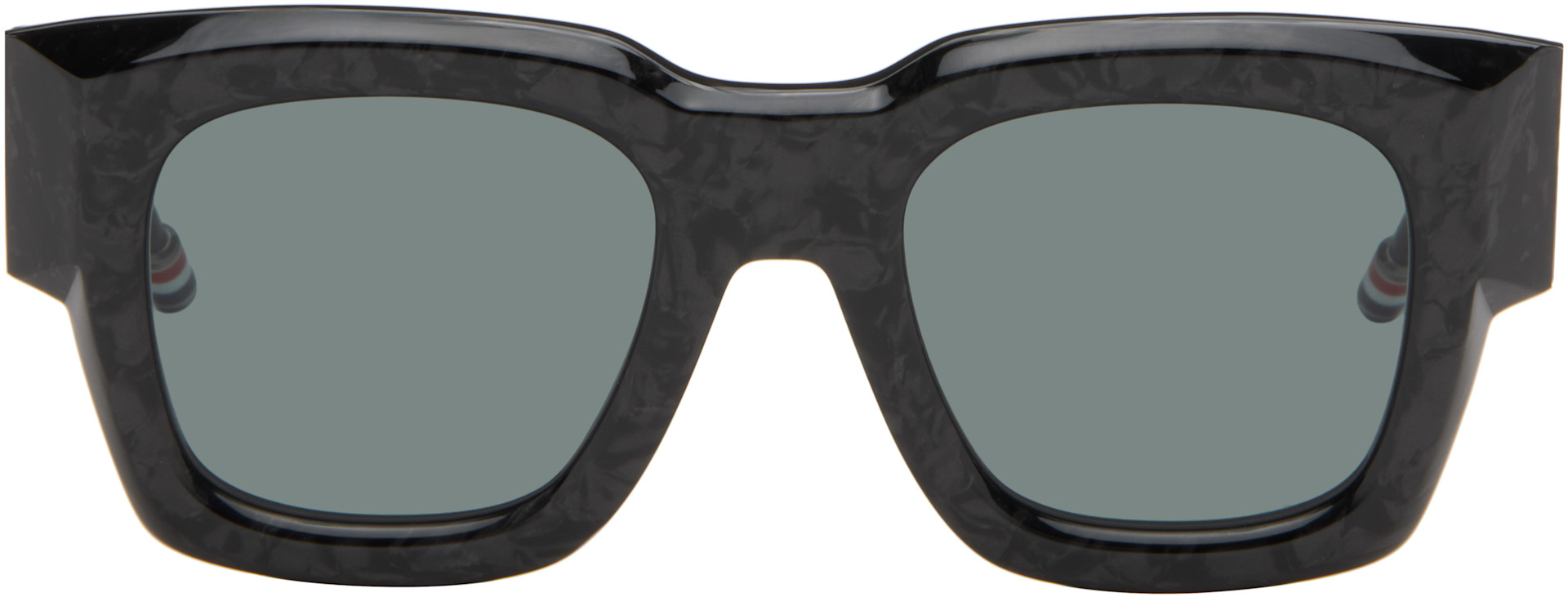 Thom Browne - Black Rectangular Sunglasses