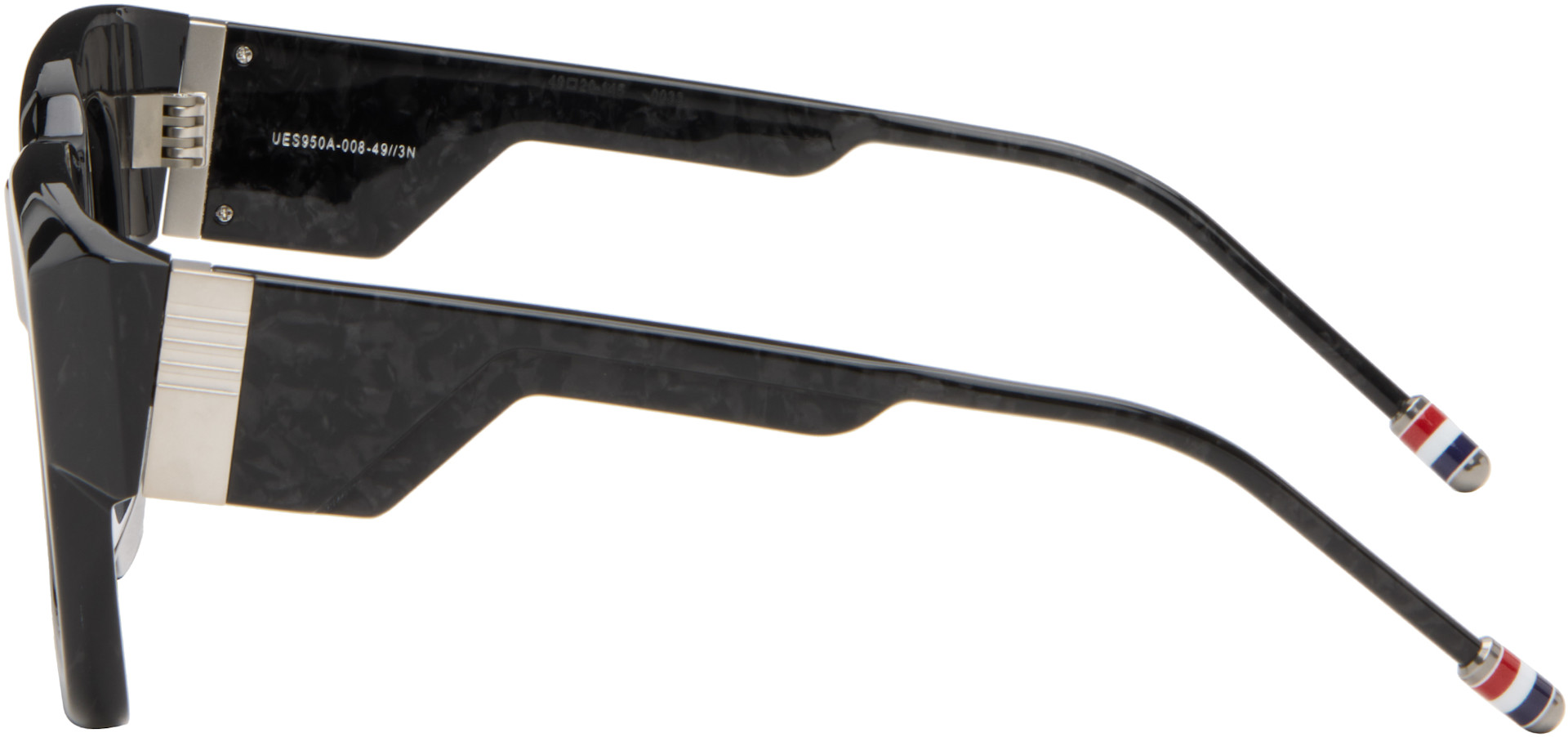Thom Browne - Black Rectangular Sunglasses