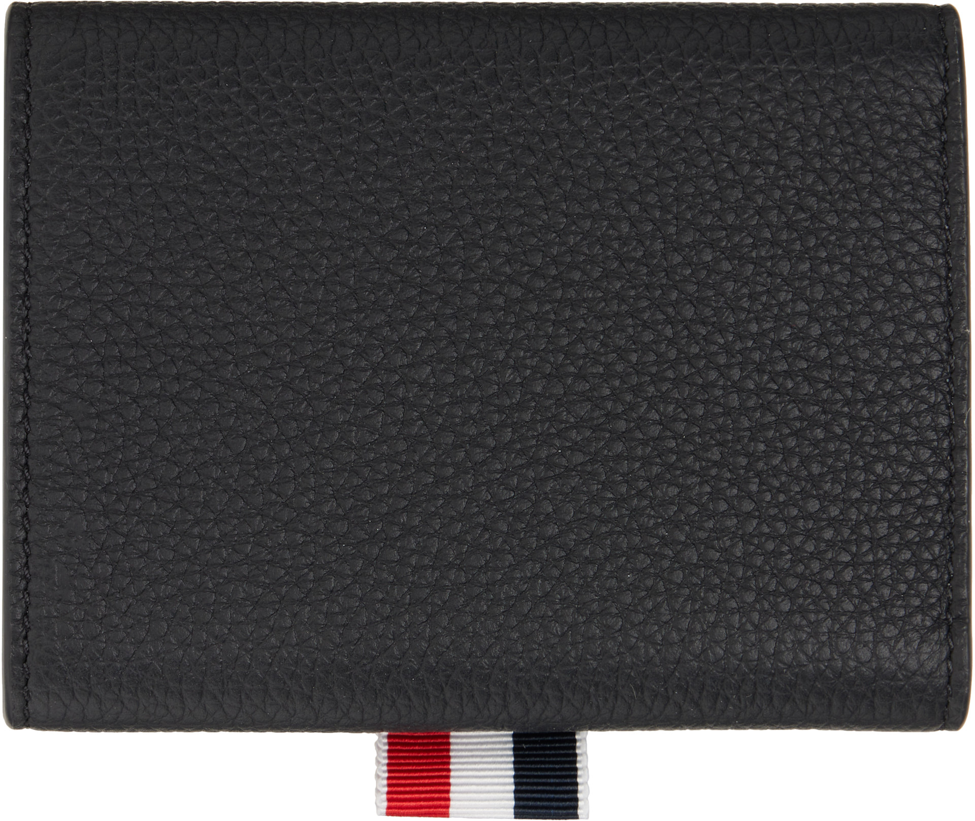 Thom Browne - ブラック ソフト ペブルグレイン 三つ折り 札入れ