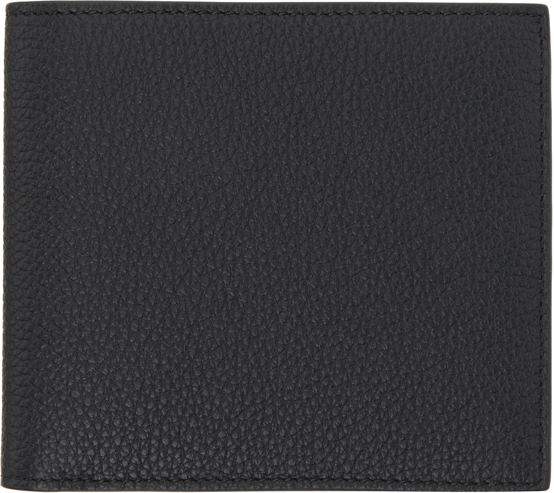 Thom Browne - Black Soft Pebble Grain Leather Billfold Wallet