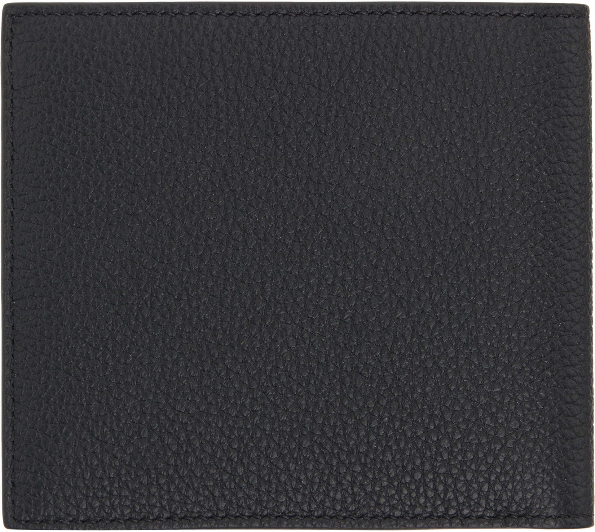 Thom Browne - Black Soft Pebble Grain Leather Billfold Wallet