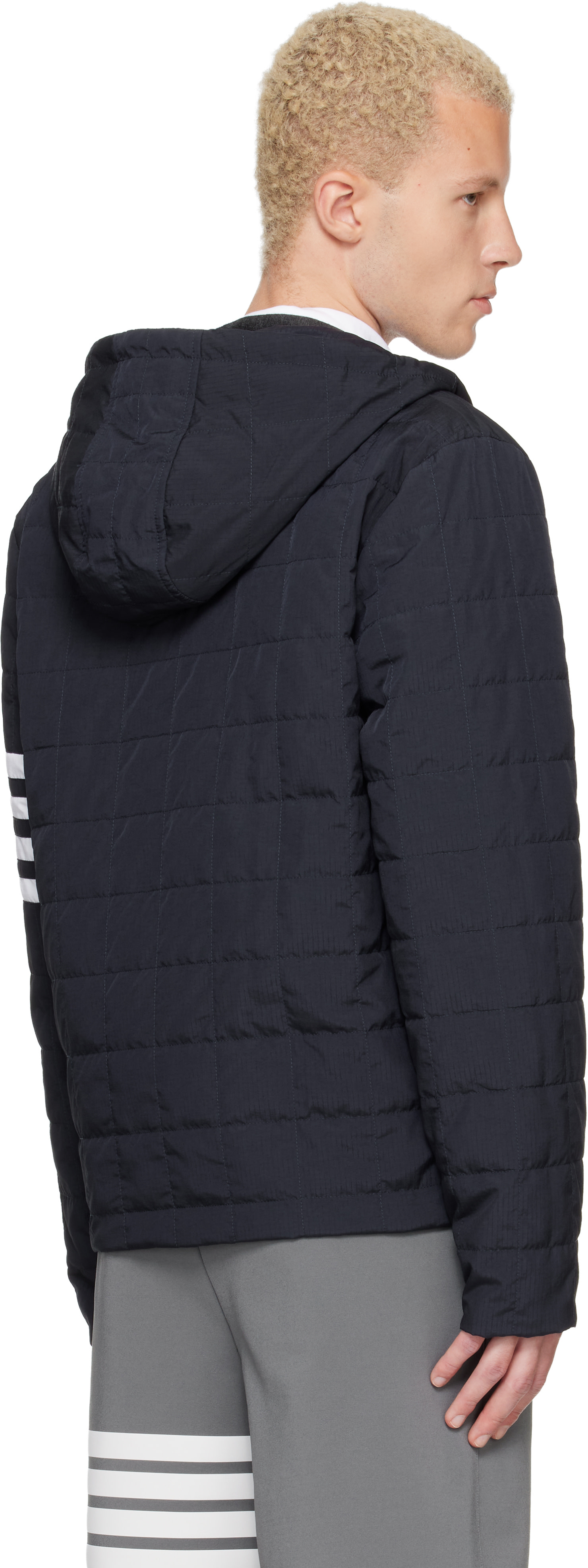 Thom Browne - Navy Ripstop Light Weight Down Jacket