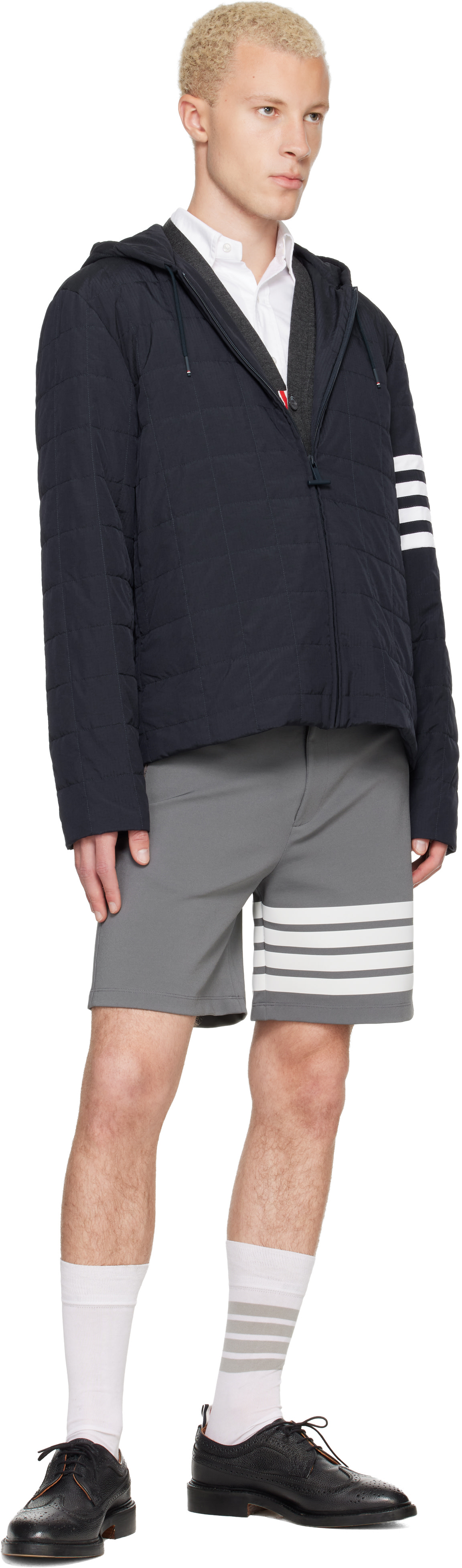 Thom Browne - Navy Ripstop Light Weight Down Jacket
