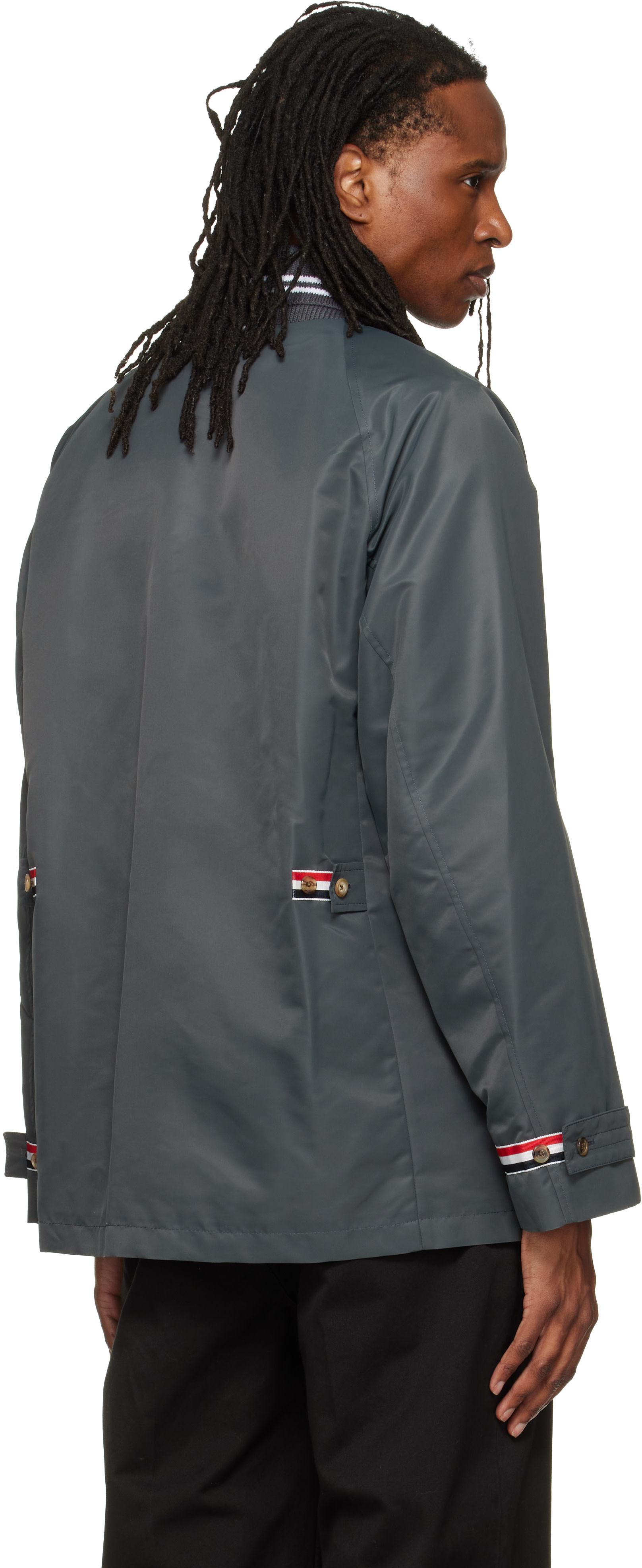 Thom Browne - Gray Tech Twill Field Jacket