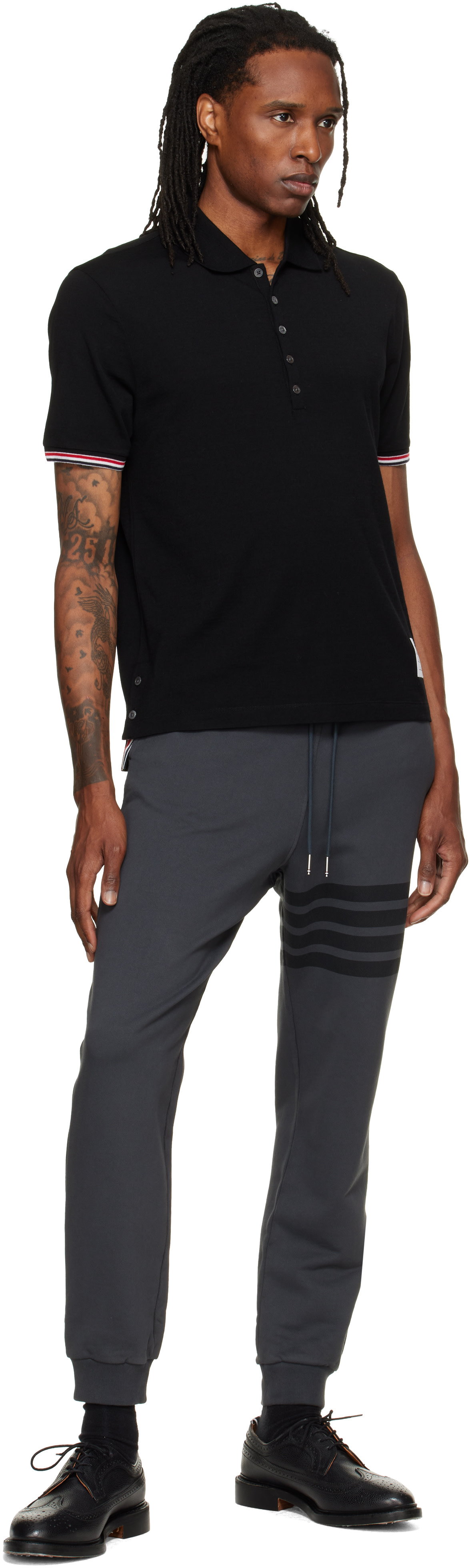 Thom Browne - Gray Solid Loopback 4-Bar Sweatpants