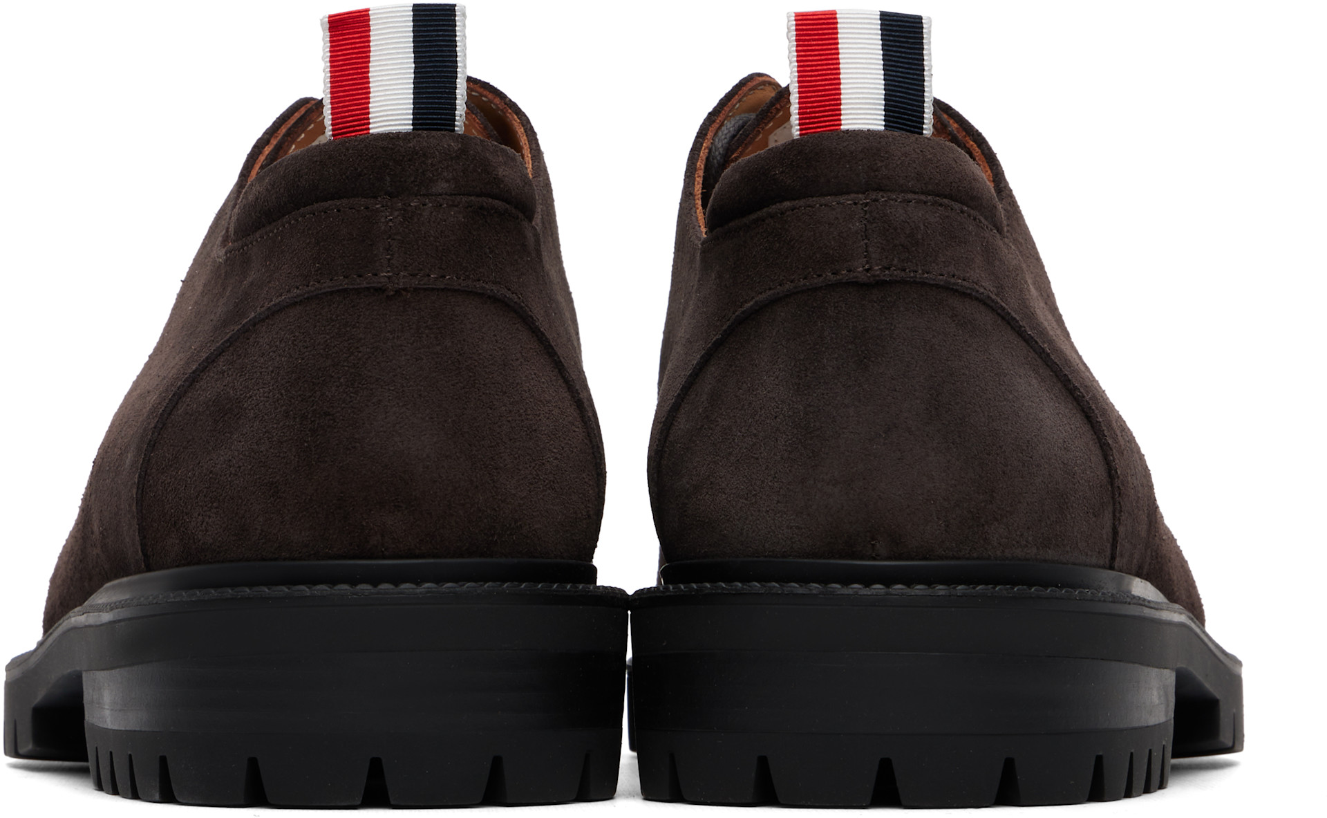 Thom Browne - Brown Calf Suede Commando Sole Derbys