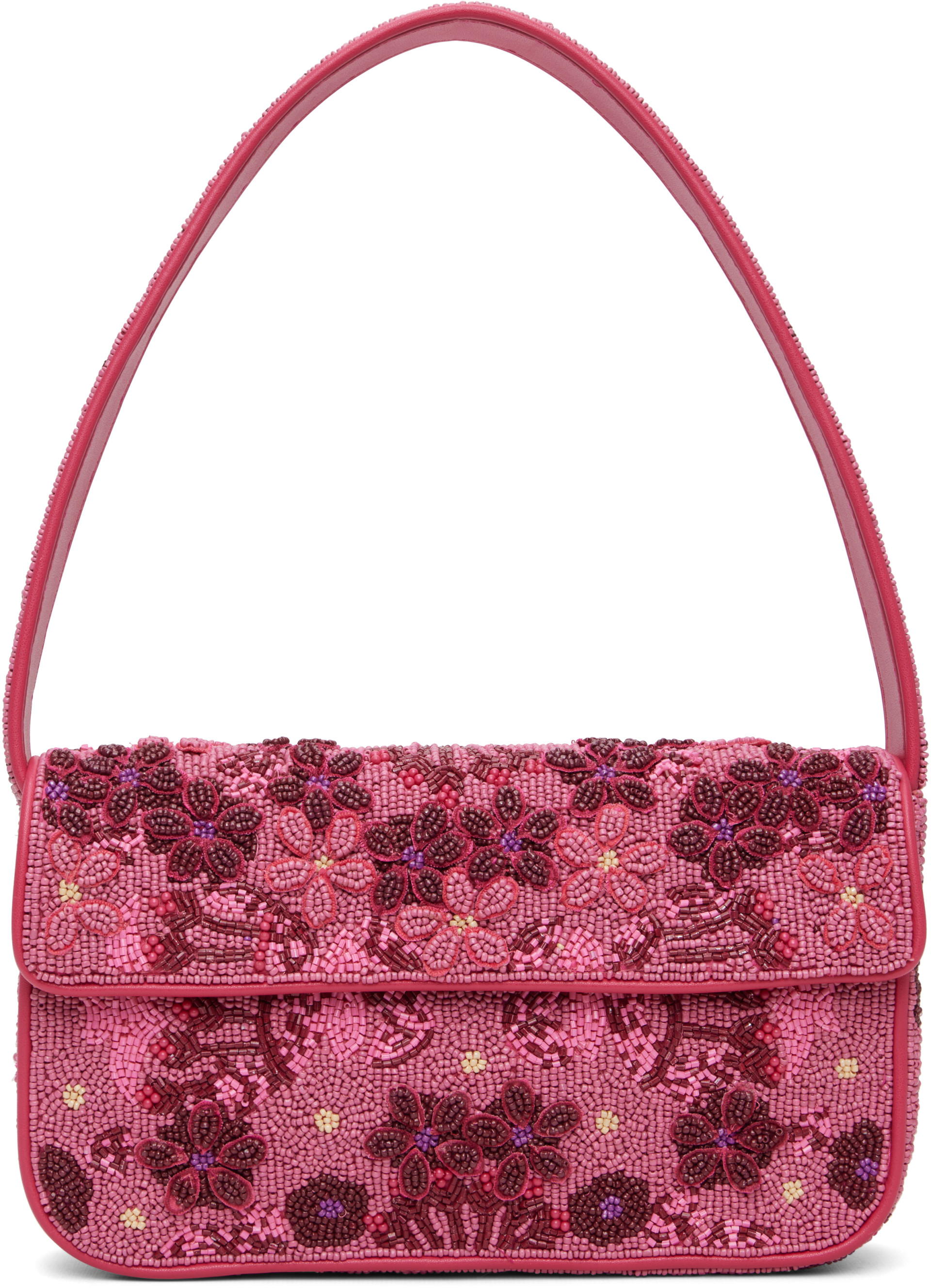 Staud - Sac Tommy rose à perles