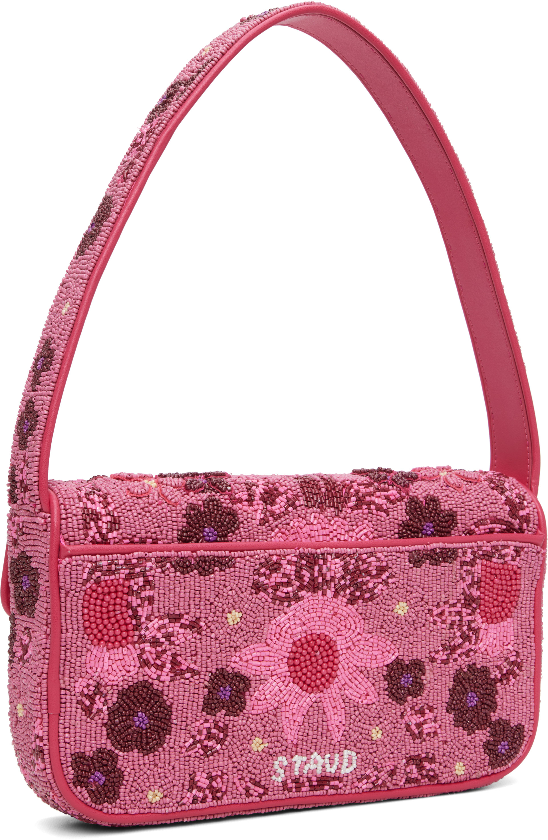 Staud - Sac Tommy rose à perles