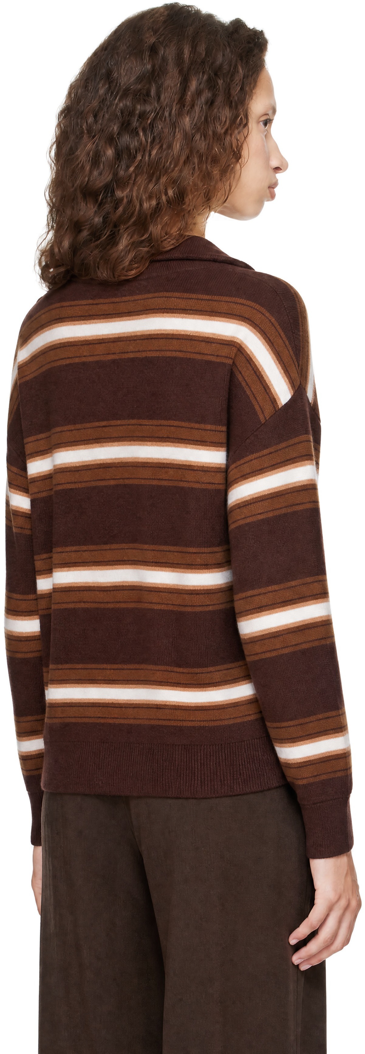 Staud - Pull Hudson brun en cachemire