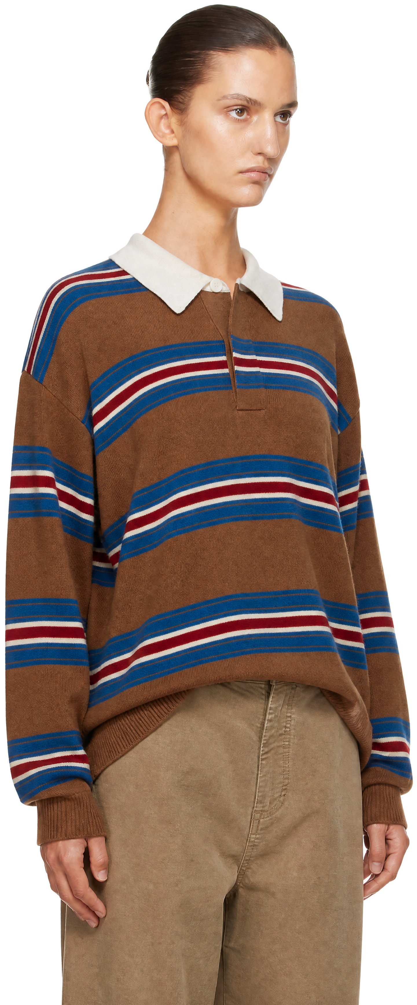 Staud - Pull Michael brun en cachemire