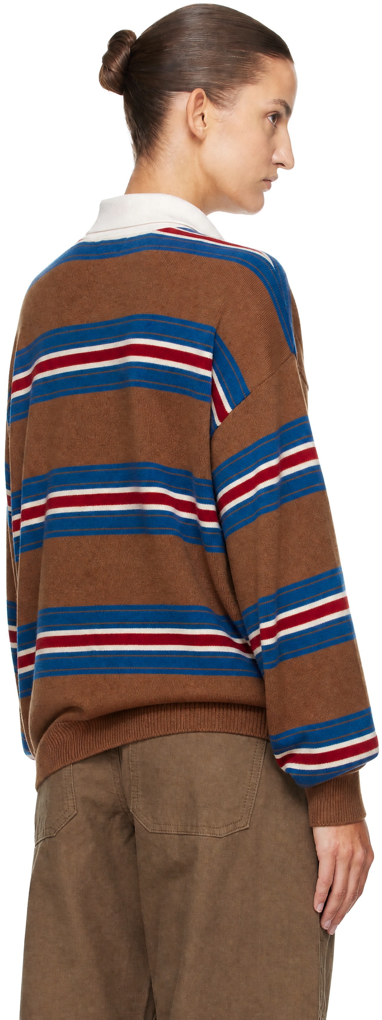 Staud - Pull Michael brun en cachemire