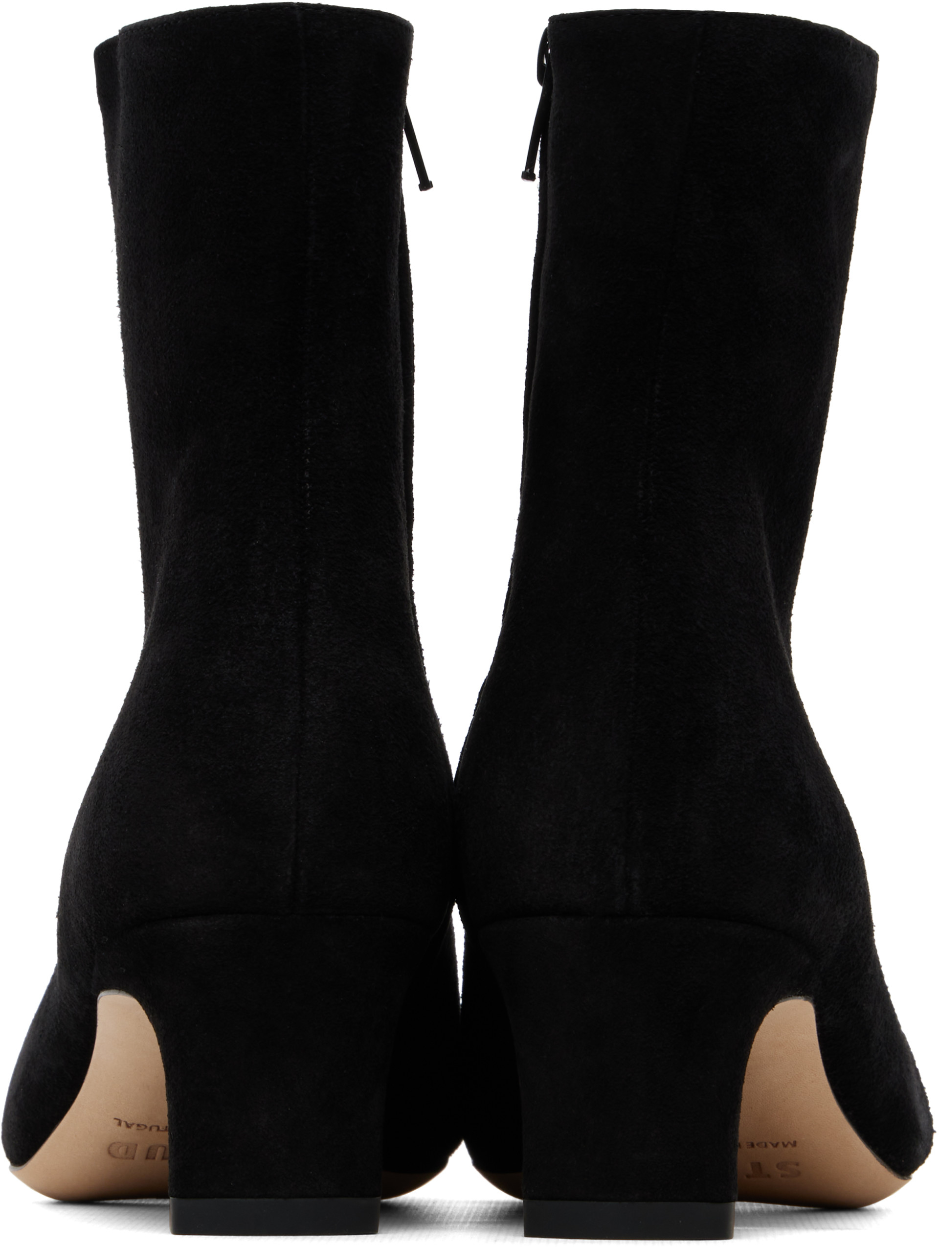 Staud - Bottines noires en suède - Wally