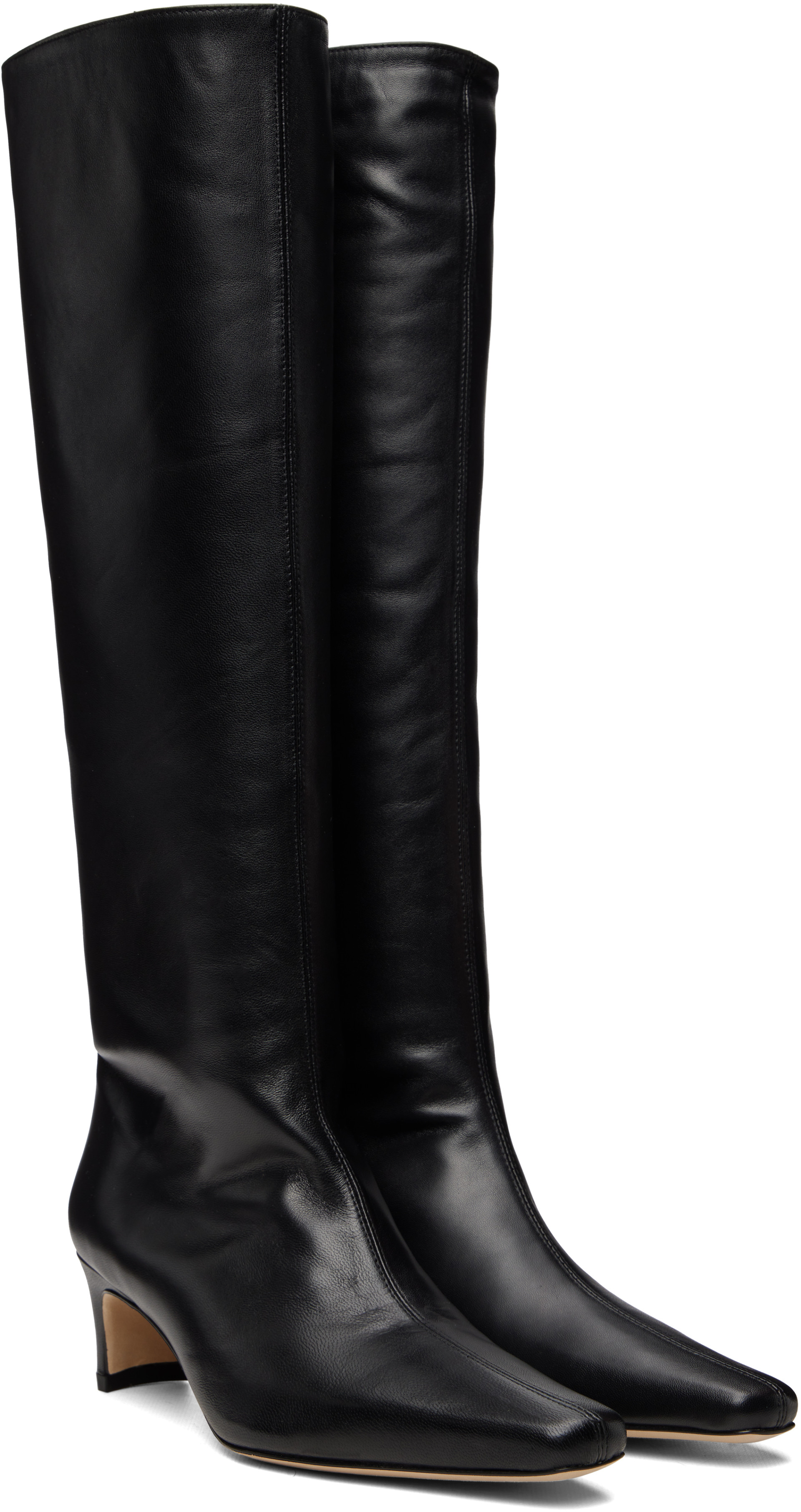 Staud - Bottes hautes noires - Wally