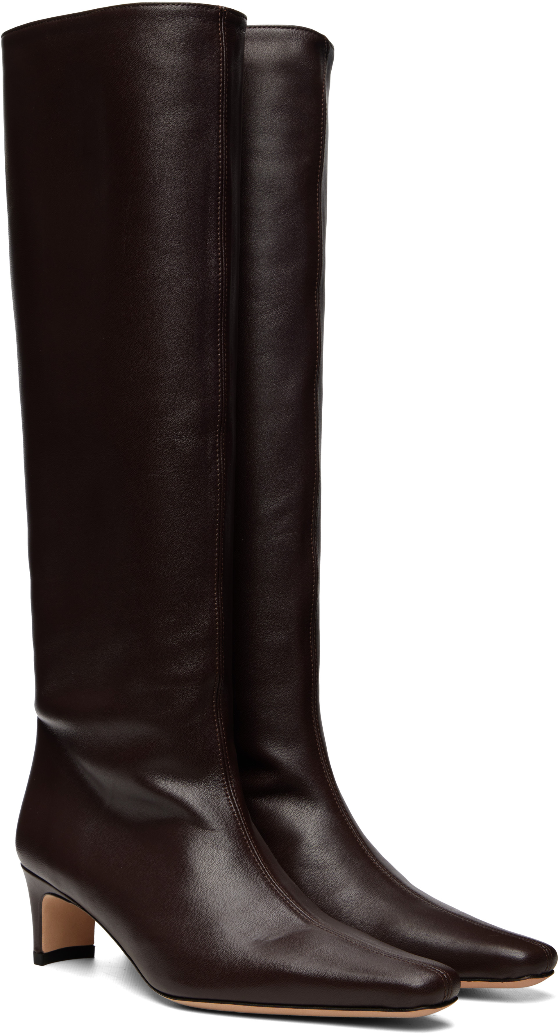 Staud - Bottes hautes brunes - Wally