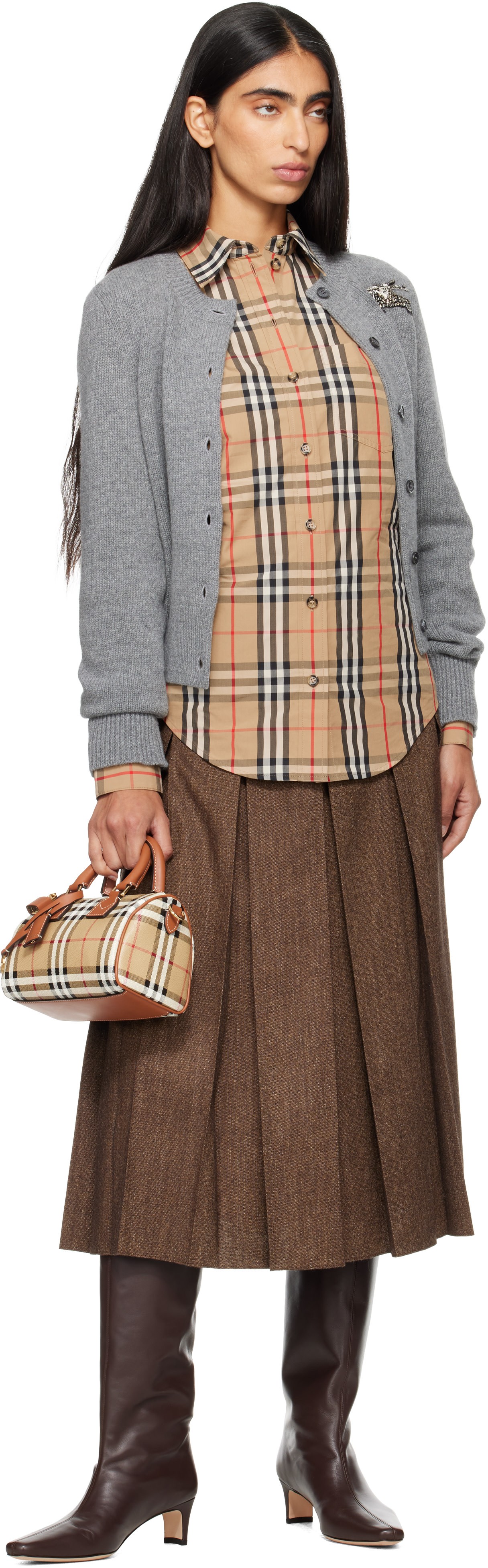 Staud - Bottes hautes brunes - Wally