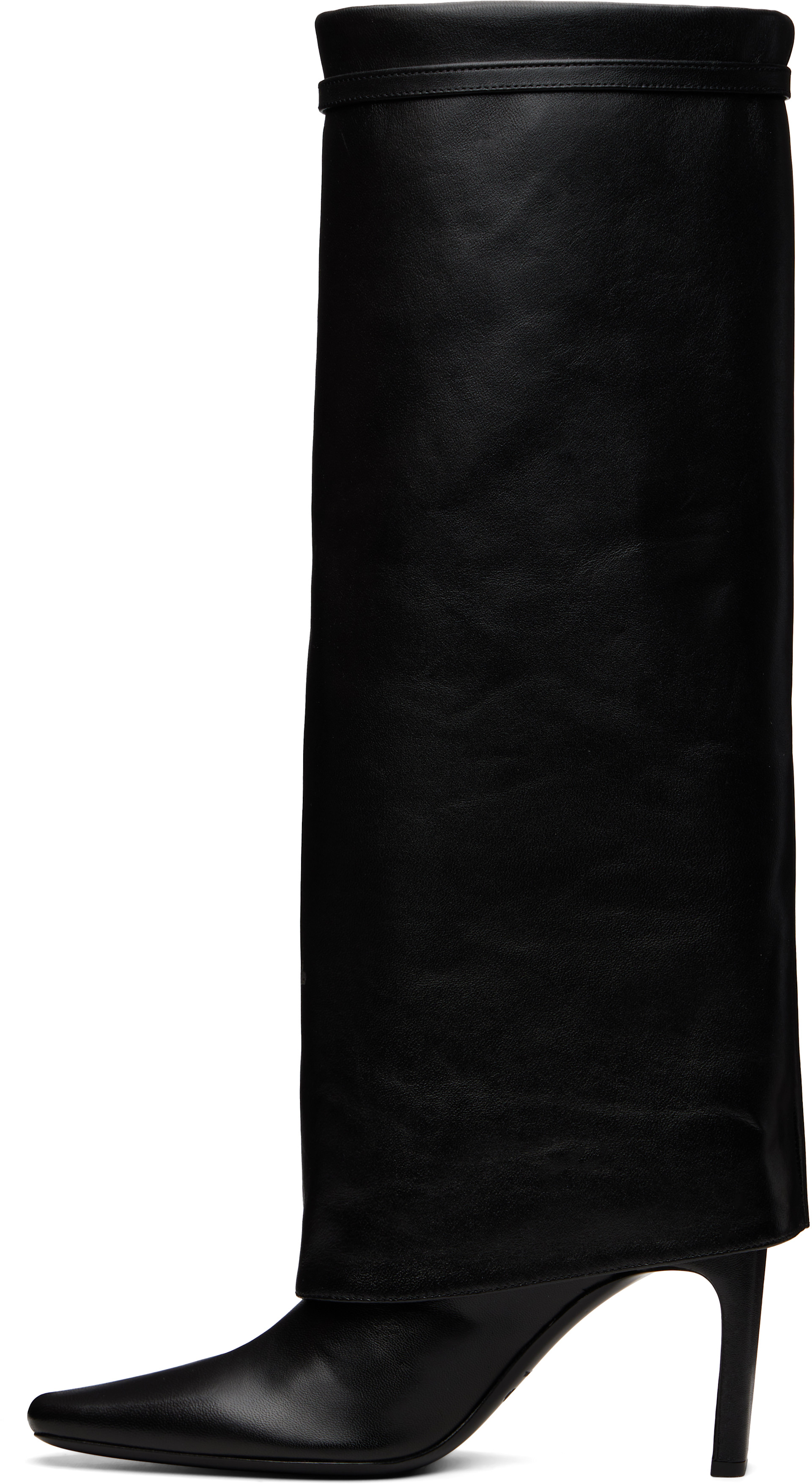 Staud - Bottes à talon Wally noires