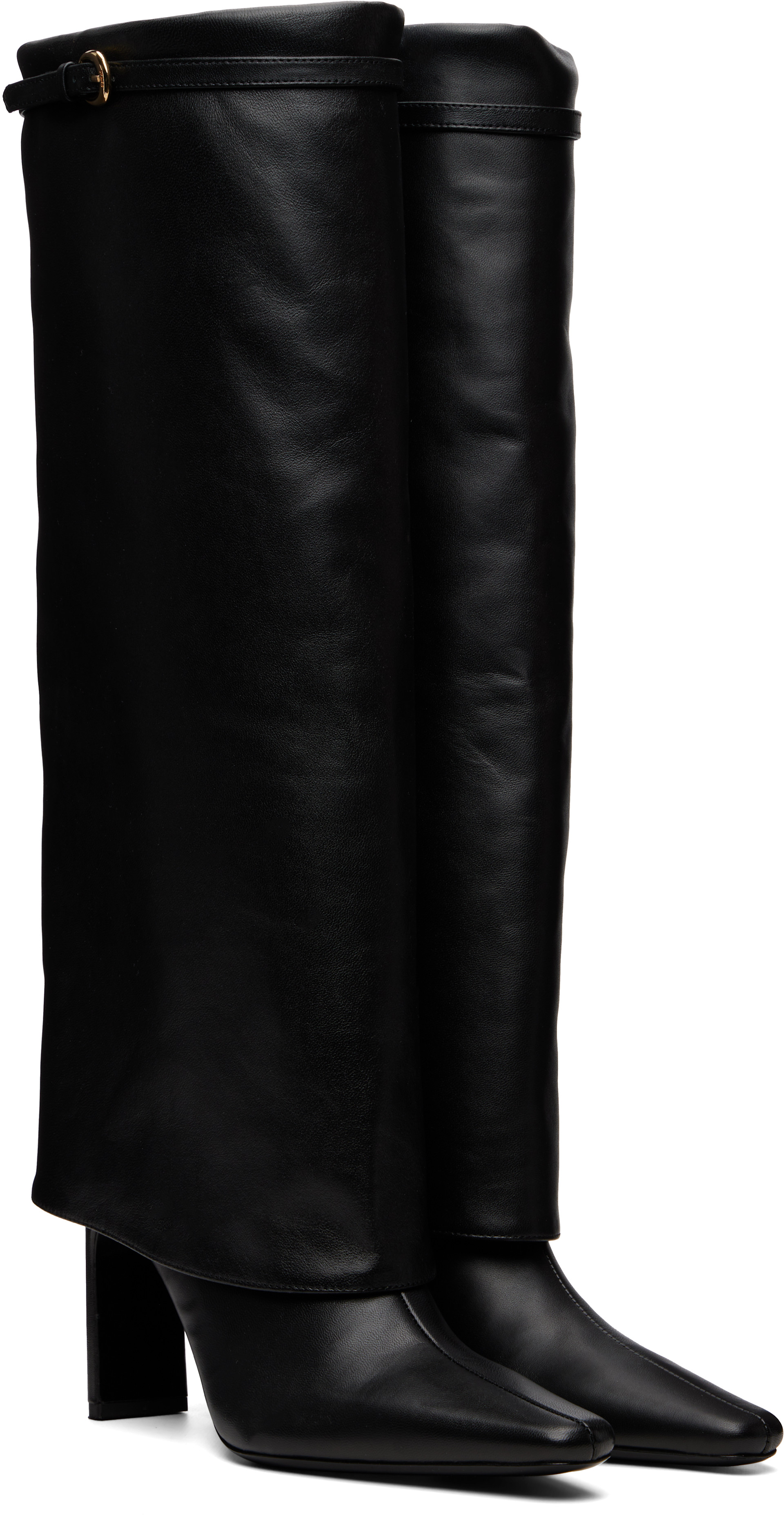 Staud - Bottes à talon Wally noires