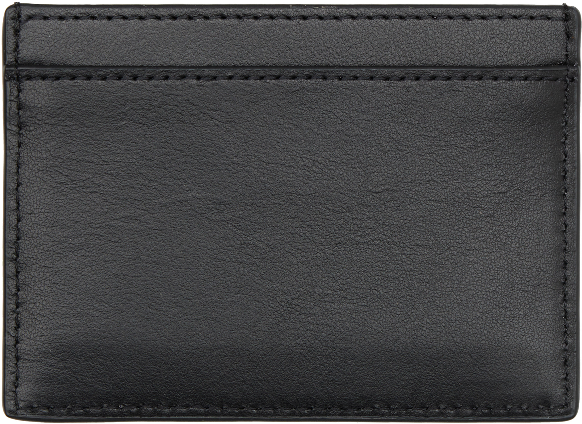 値下げ　KENZO 黒 レザー ケース カードケース Kenzo: Black Kenzo Paris 'KENZO Double K' Card Holder | SSENSE