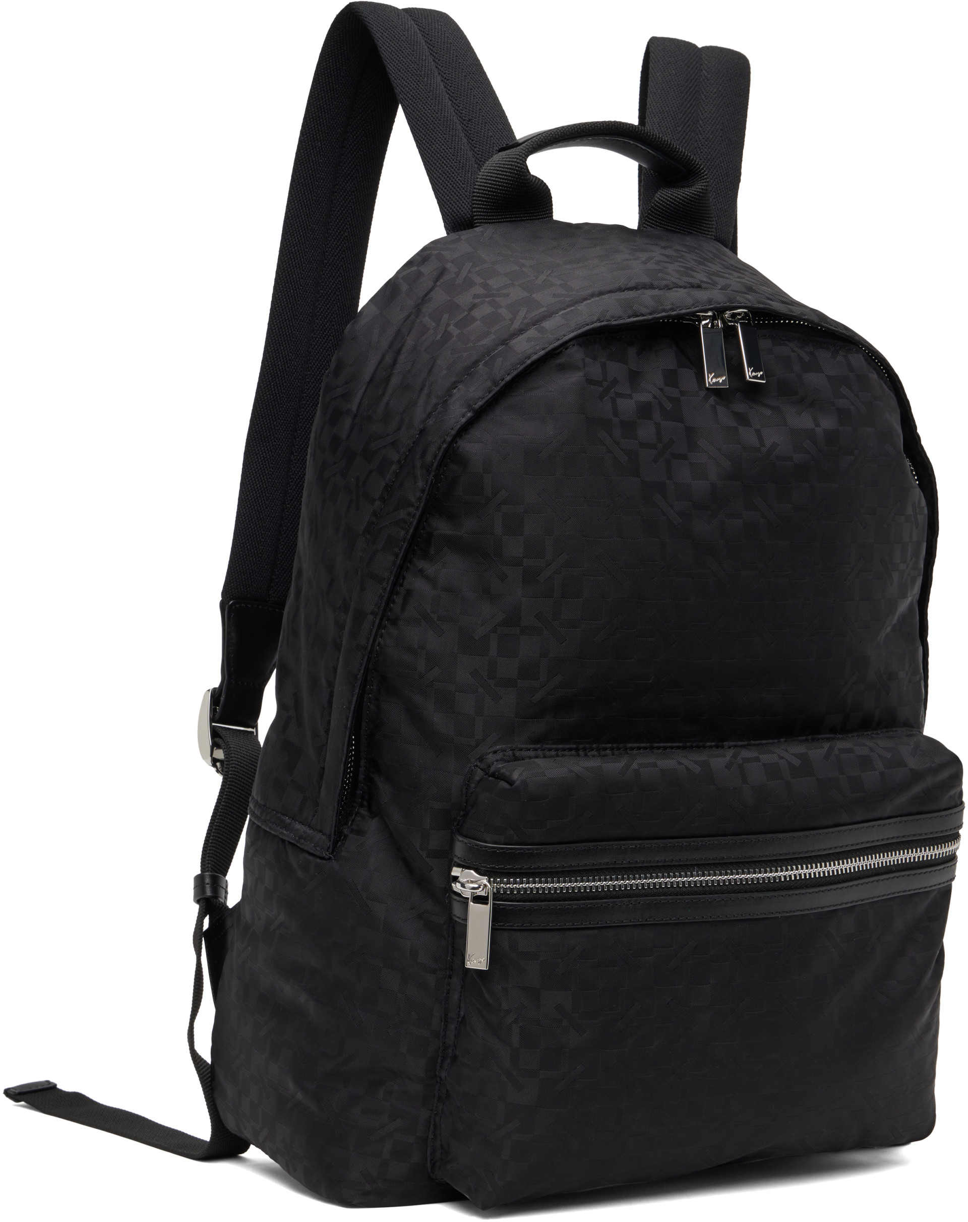 Kenzo - Sac à dos noir à logo Kenzogram