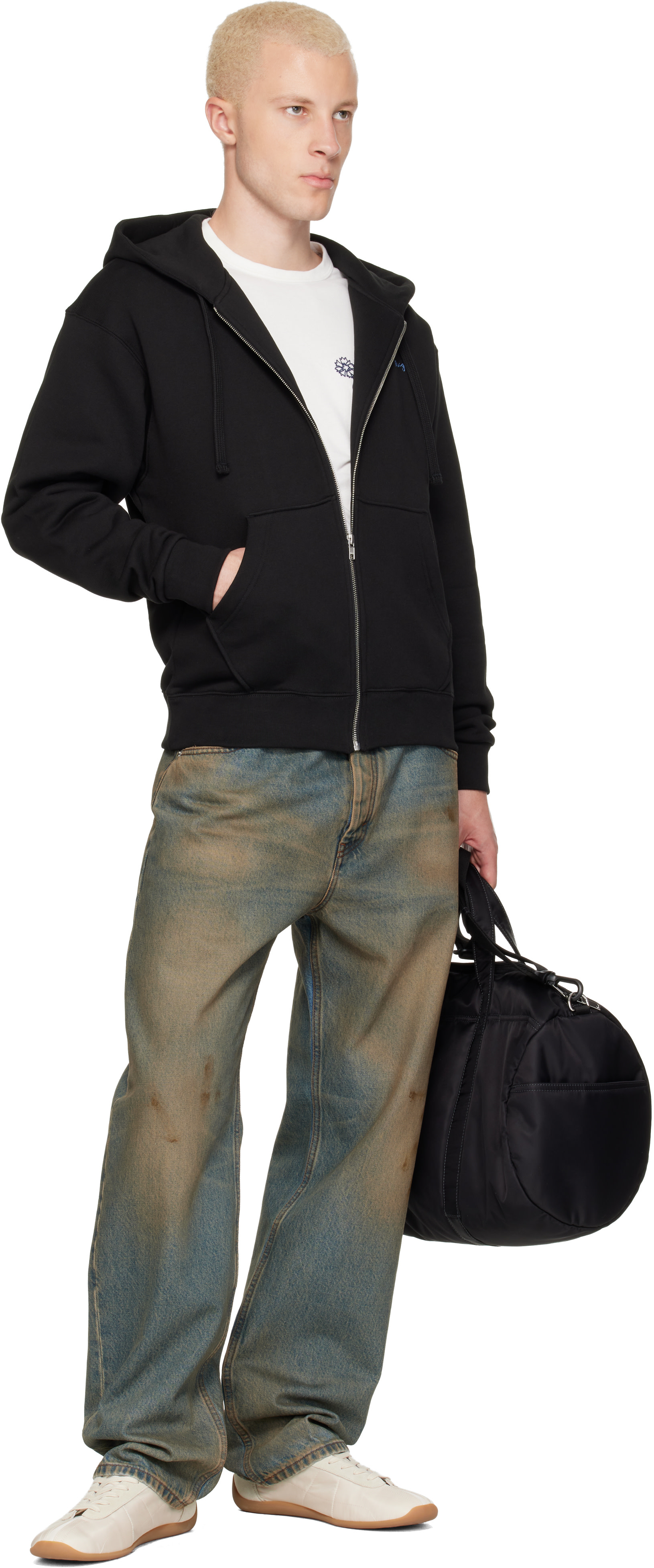 【美品】ケンゾー KENZO SportDuffle WeekenderBag Kenzo: Black Kenzo Paris 'KENZO Signature' Duffle Bag | SSENSE