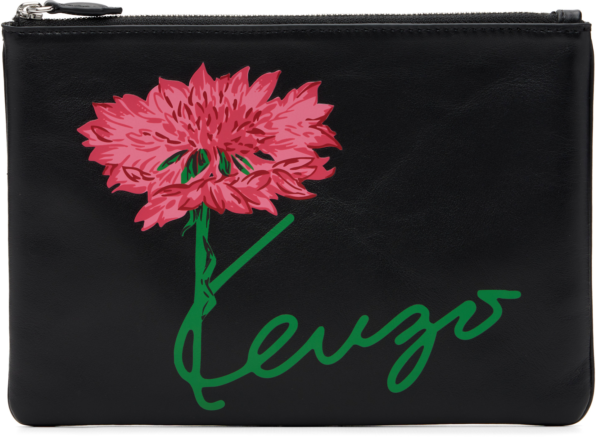 Kenzo - Pochette noire à image à logo