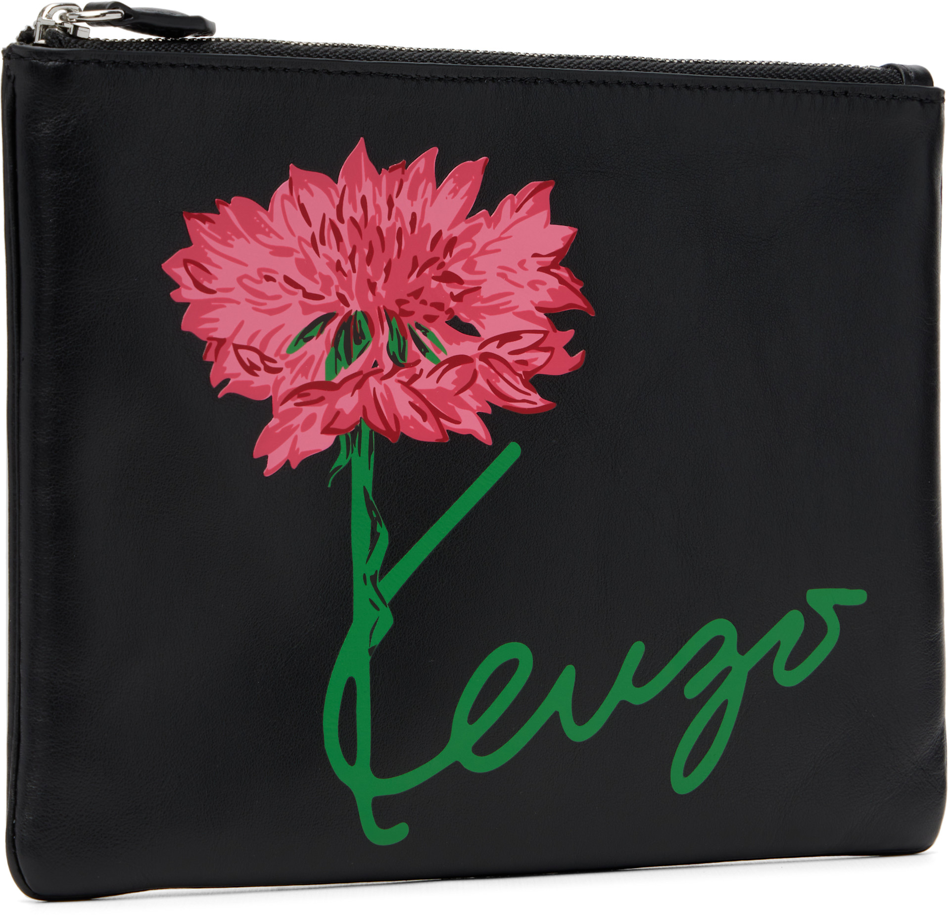 Kenzo - Pochette noire à image à logo
