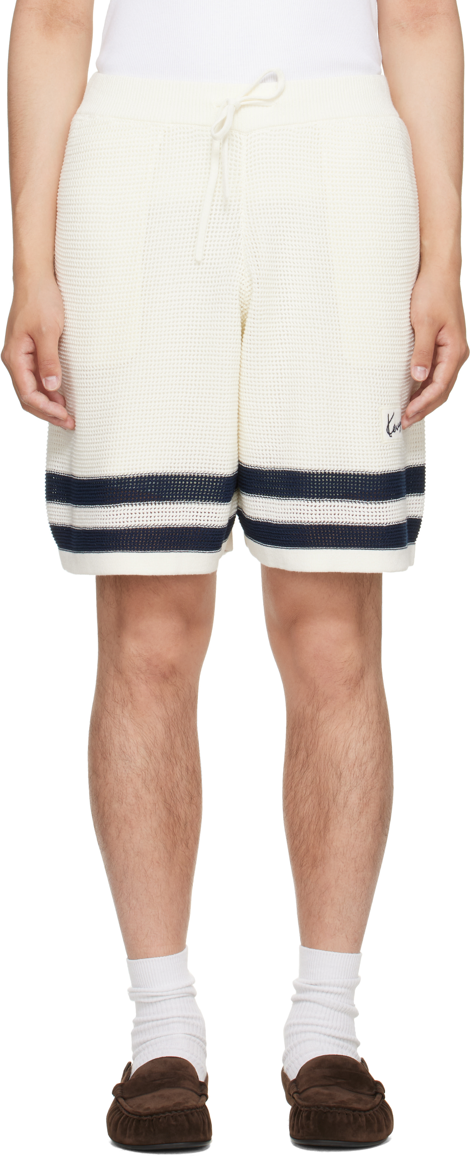 Kenzo - Short blanc cassé